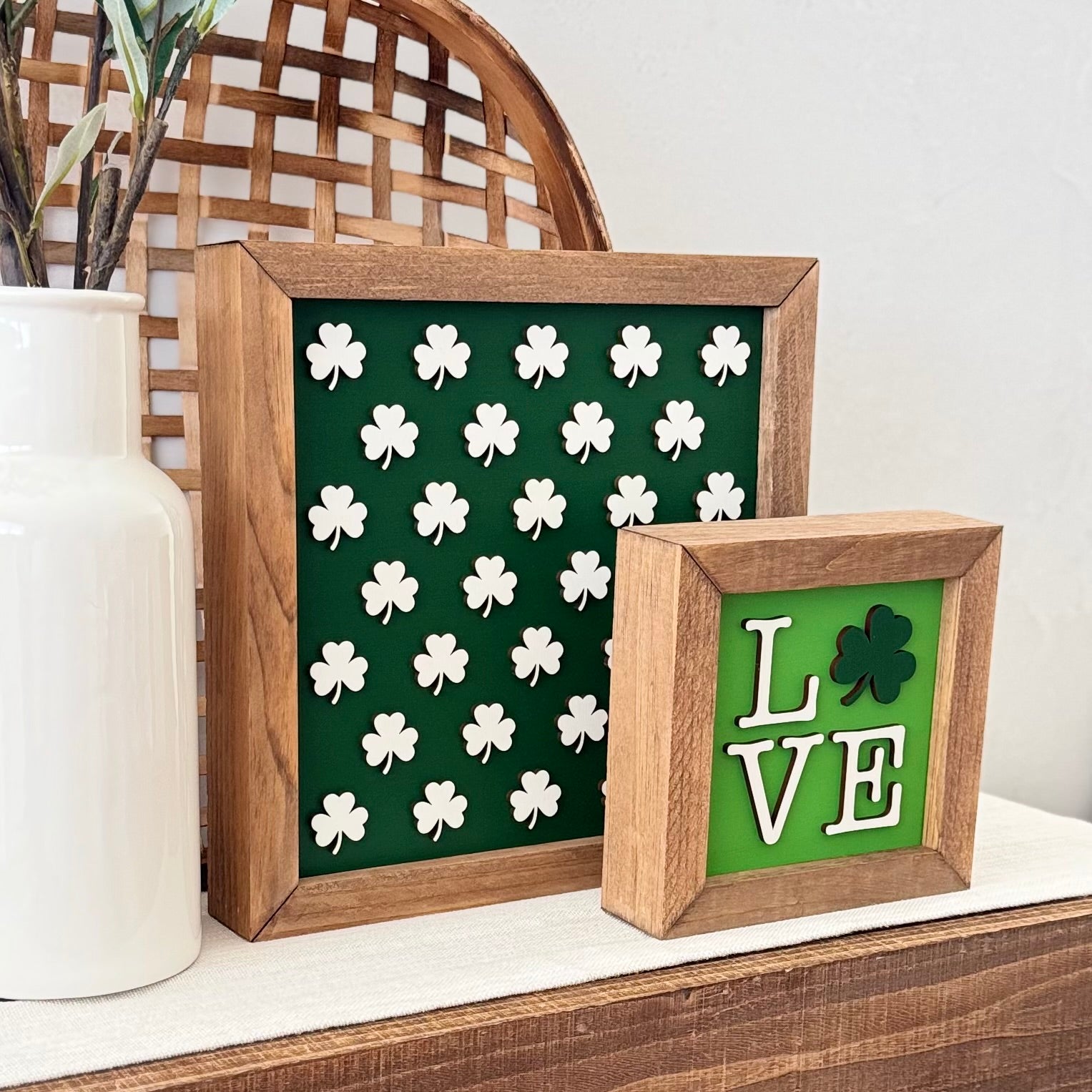 Wooden Framed St. Patrick's Day Sign