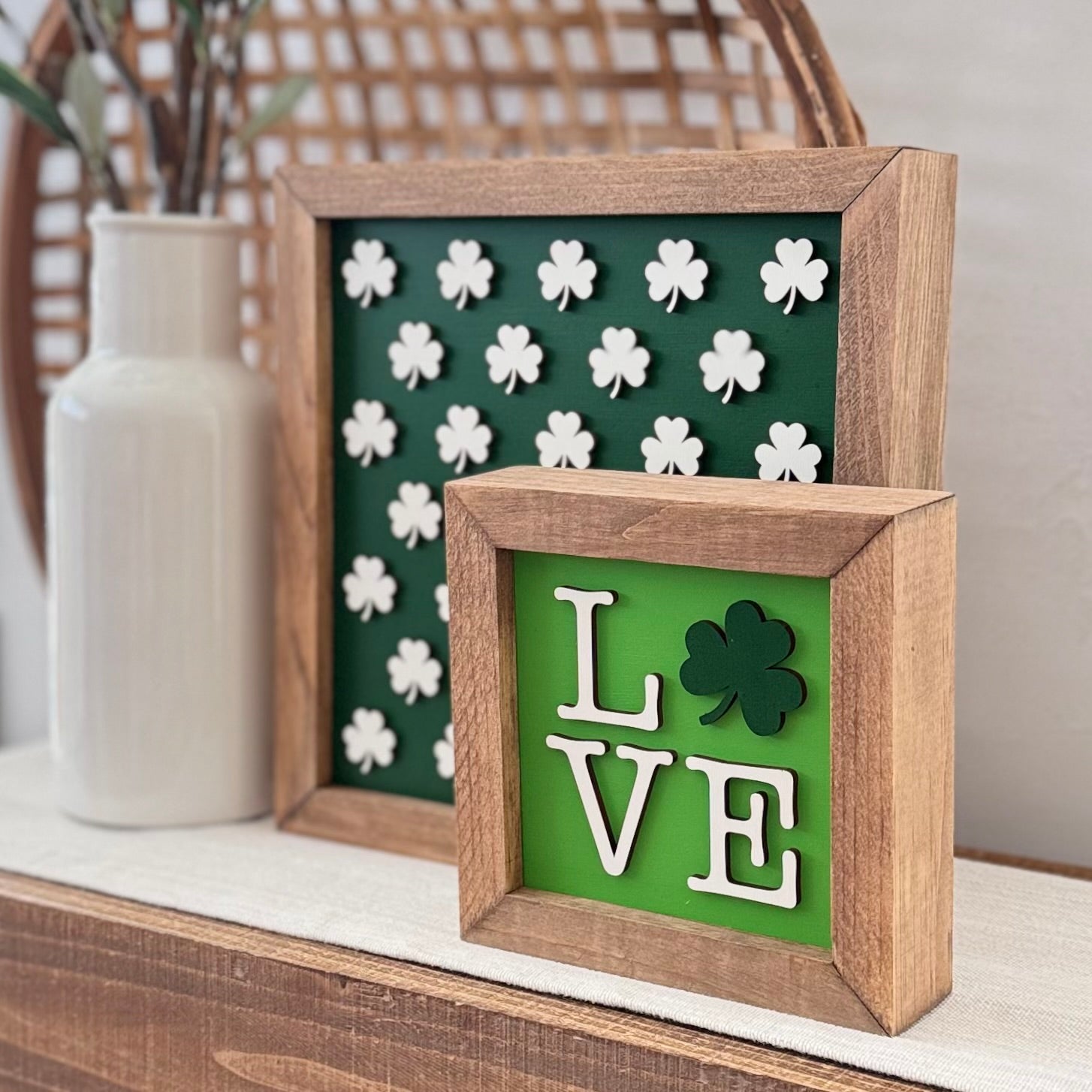 Wooden Framed St. Patrick's Day Sign