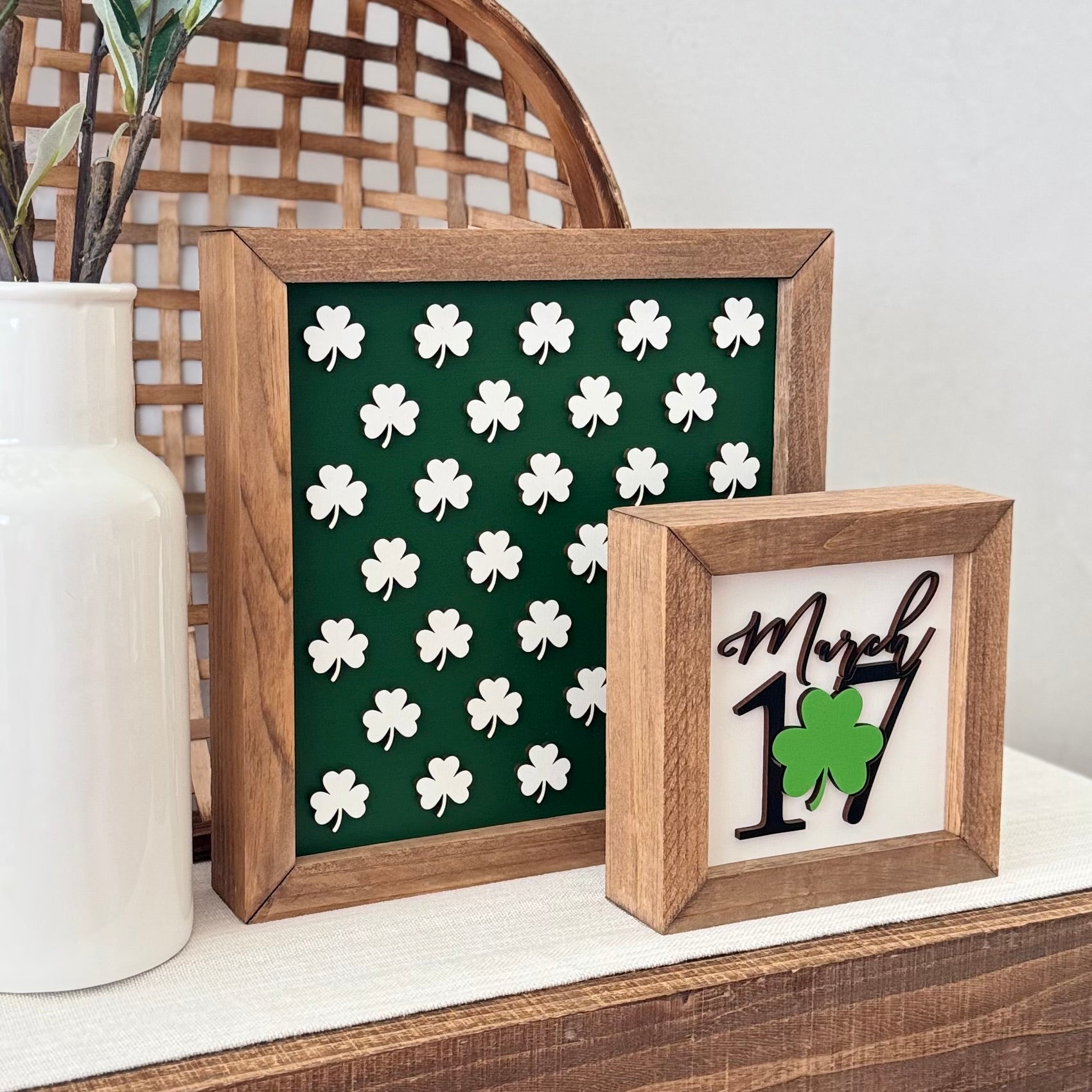 Wooden Framed St. Patrick's Day Sign
