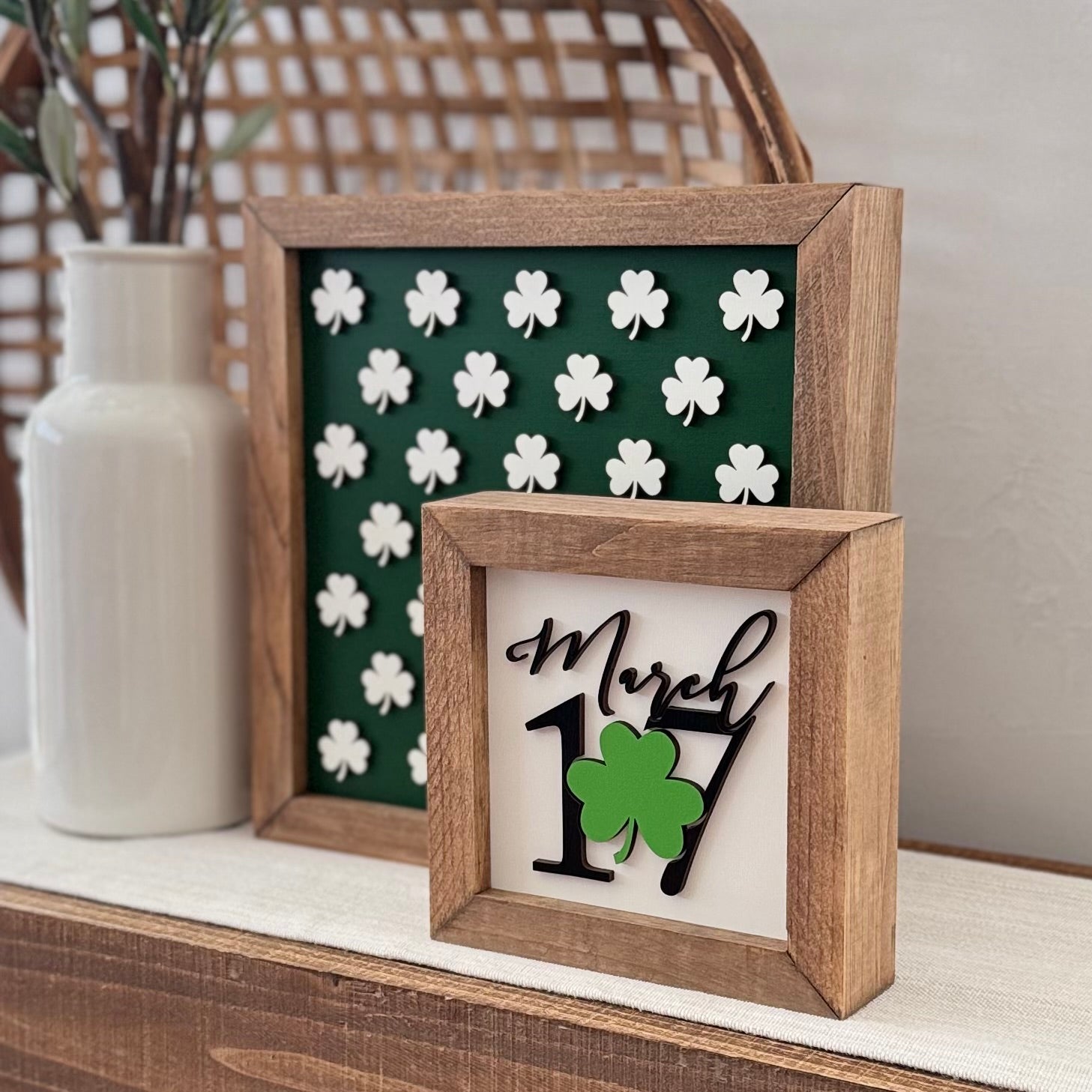 Wooden Framed St. Patrick's Day Sign