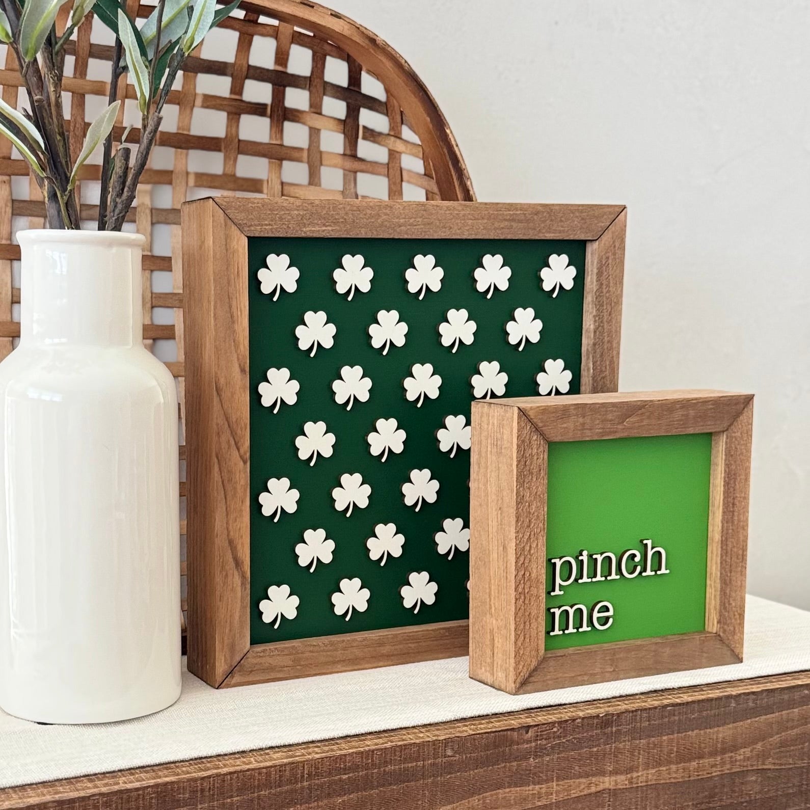 Wooden Framed St. Patrick's Day Sign