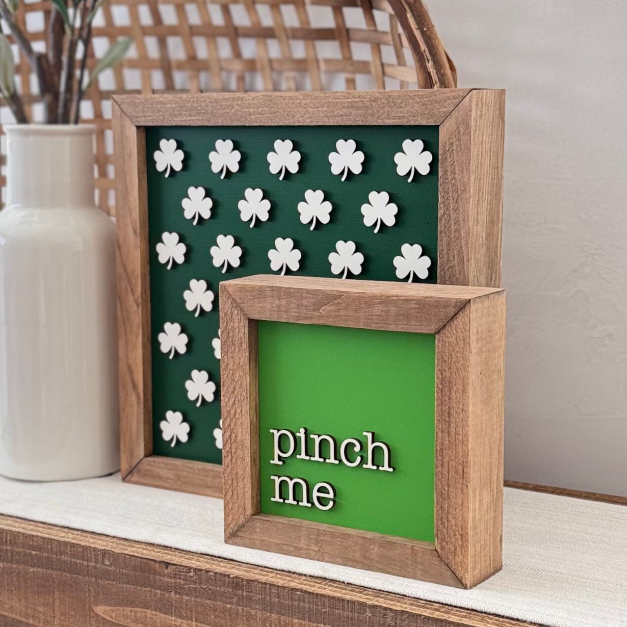 Wooden Framed St. Patrick's Day Sign