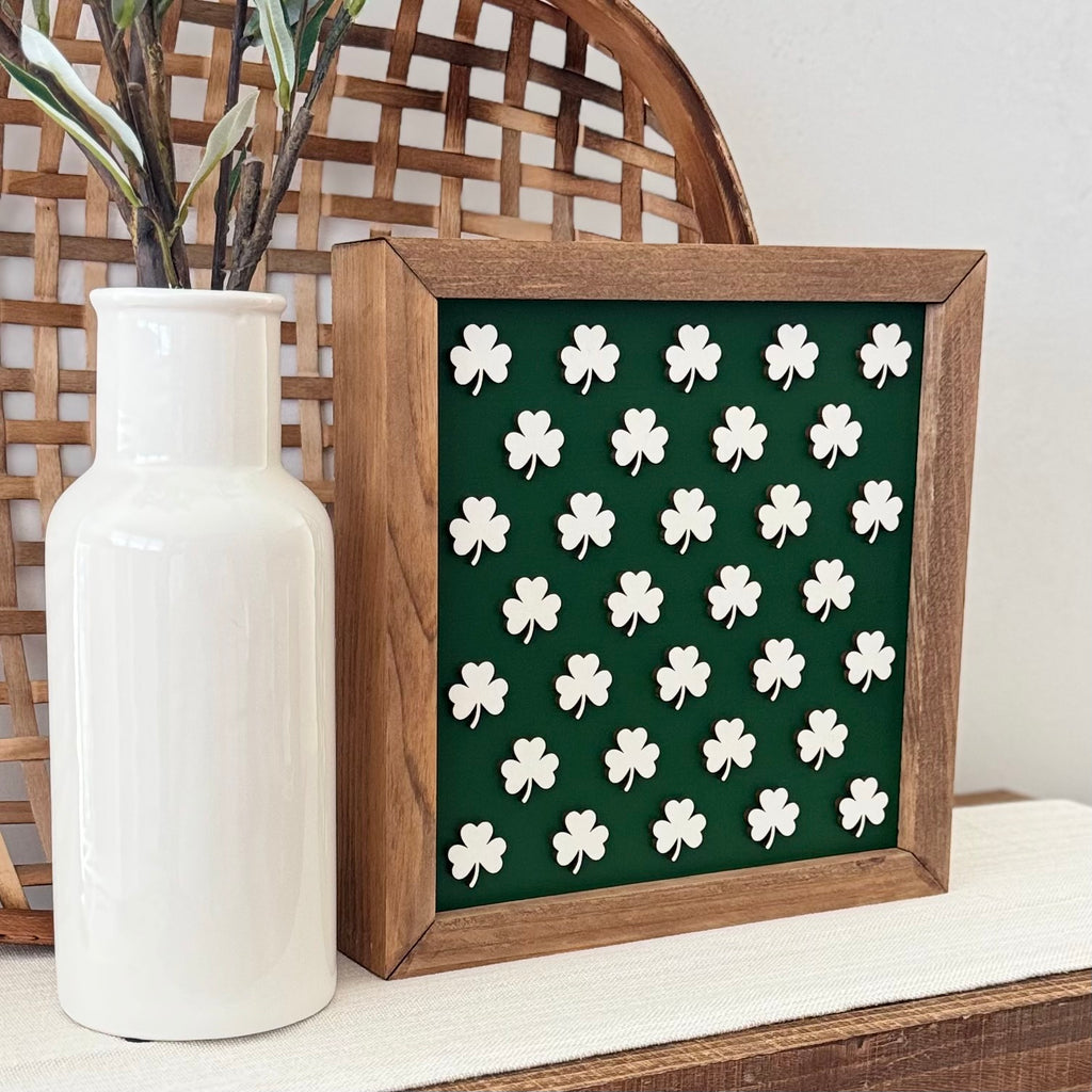 Large Wooden Framed St. Patrick's Day Sign