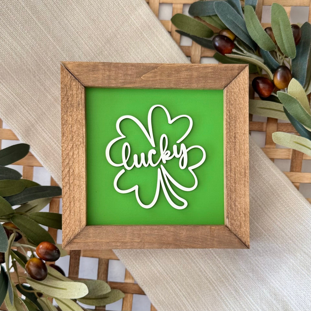 Wooden Framed St. Patrick's Day Sign