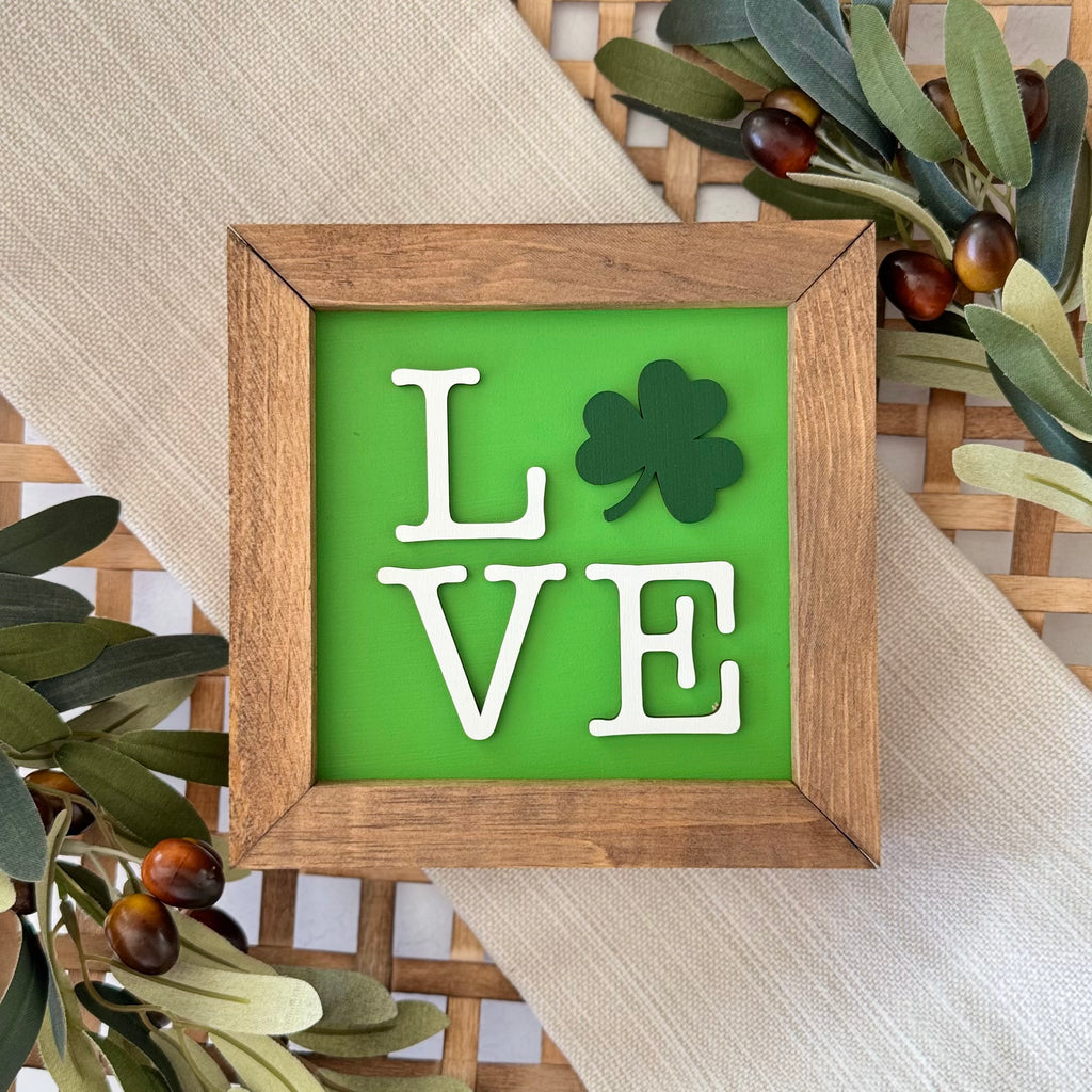Wooden Framed St. Patrick's Day Sign