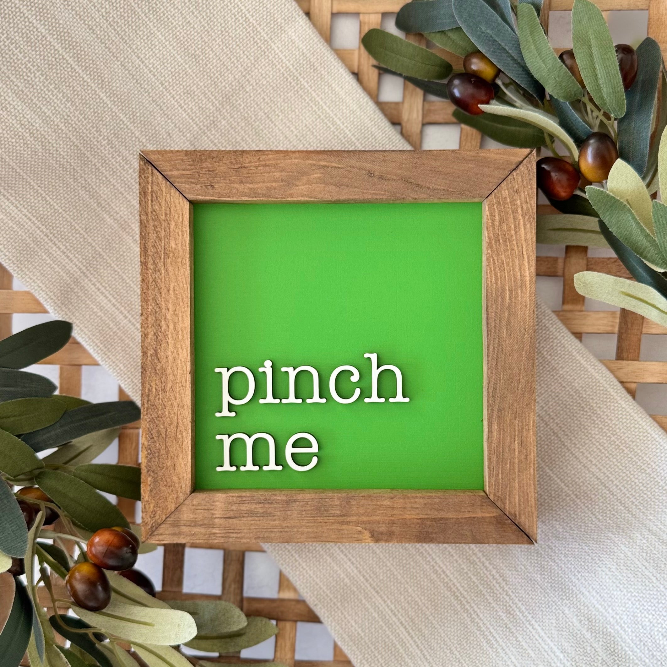 Wooden Framed St. Patrick's Day Sign