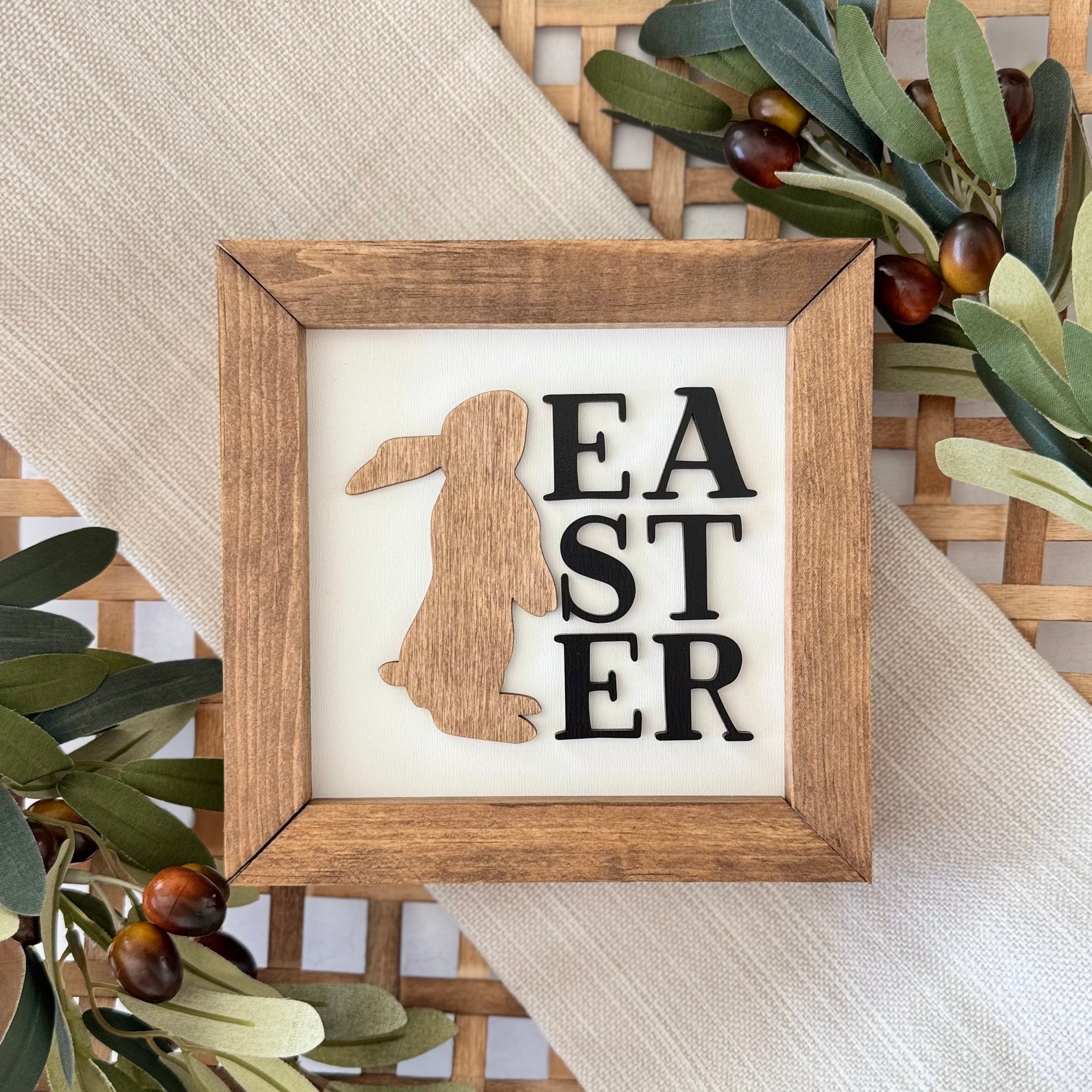 Wooden Framed Easter Sign
