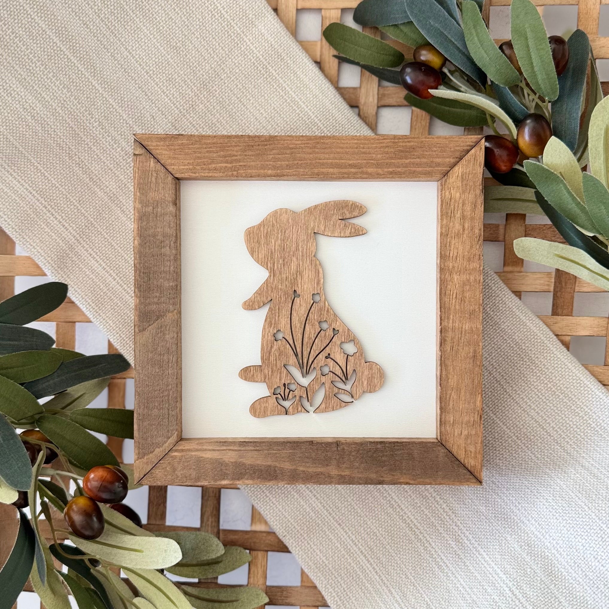Wooden Framed Easter Sign