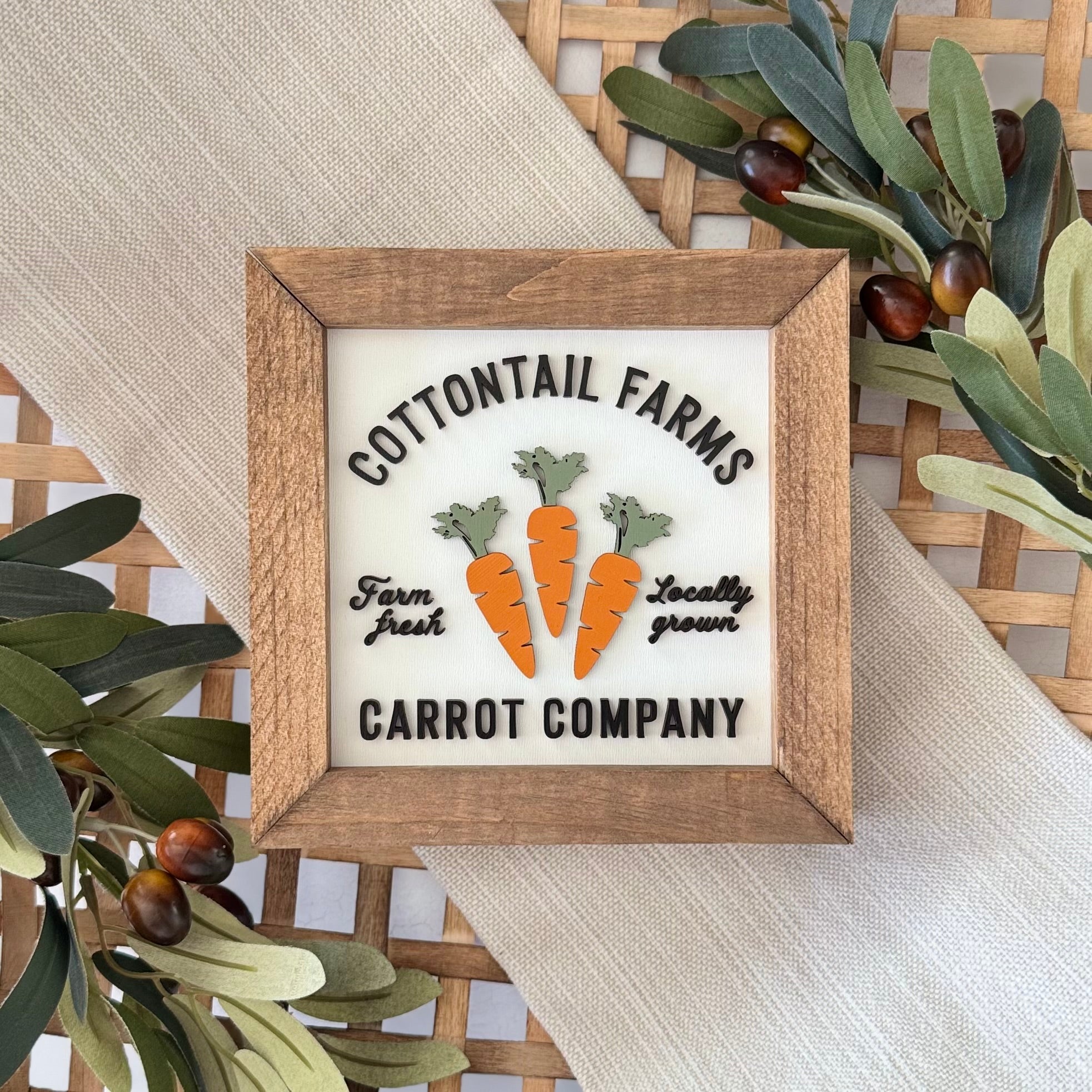 Wooden Framed Easter Sign