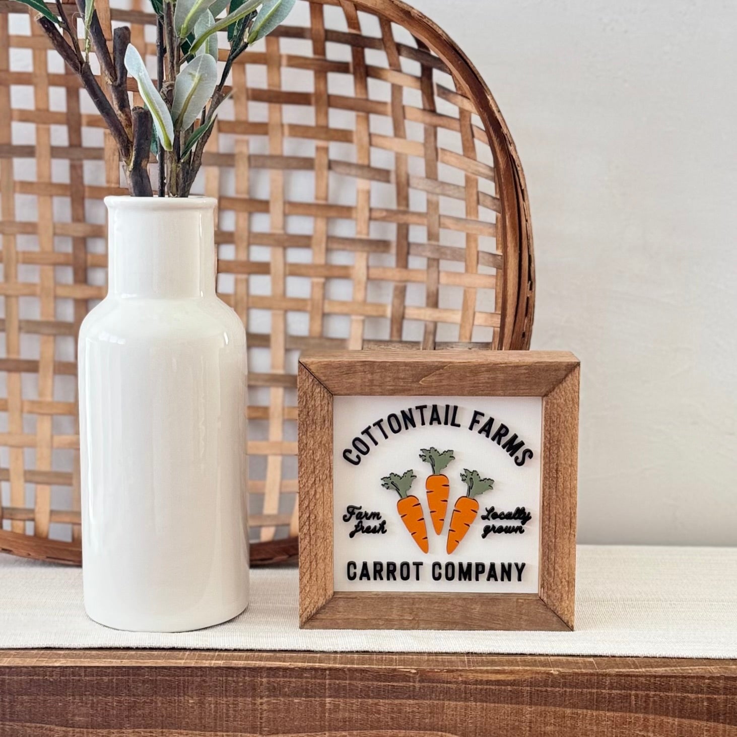 Wooden Framed Easter Sign