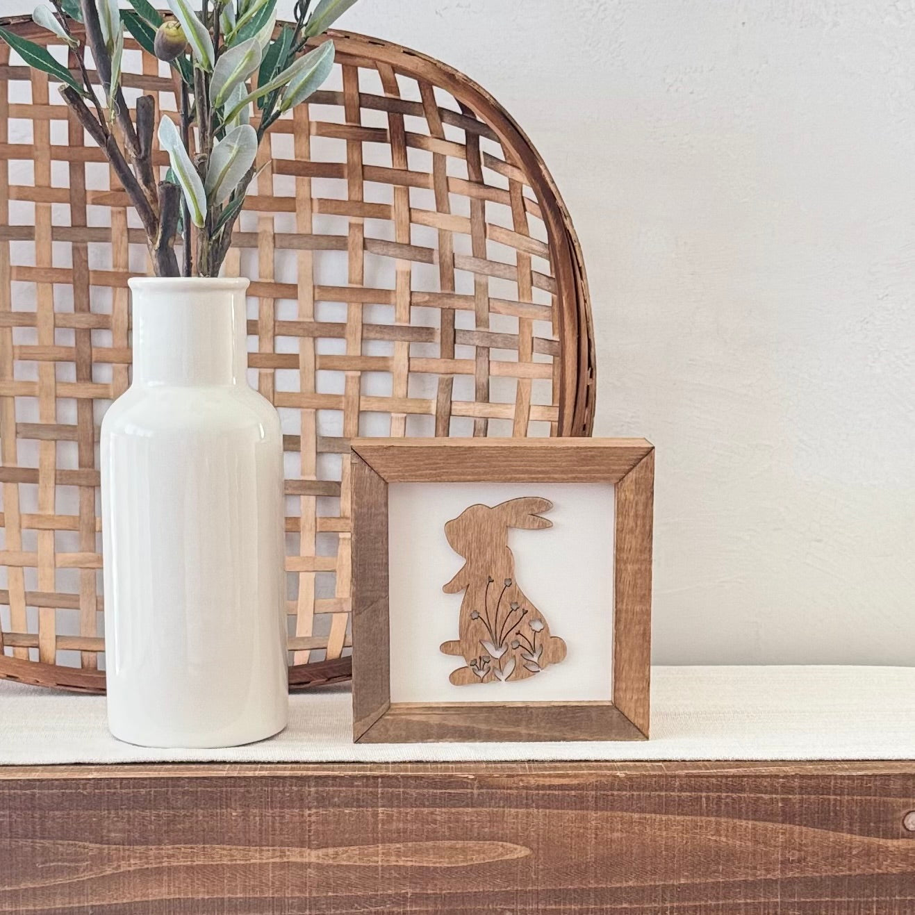 Wooden Framed Easter Sign