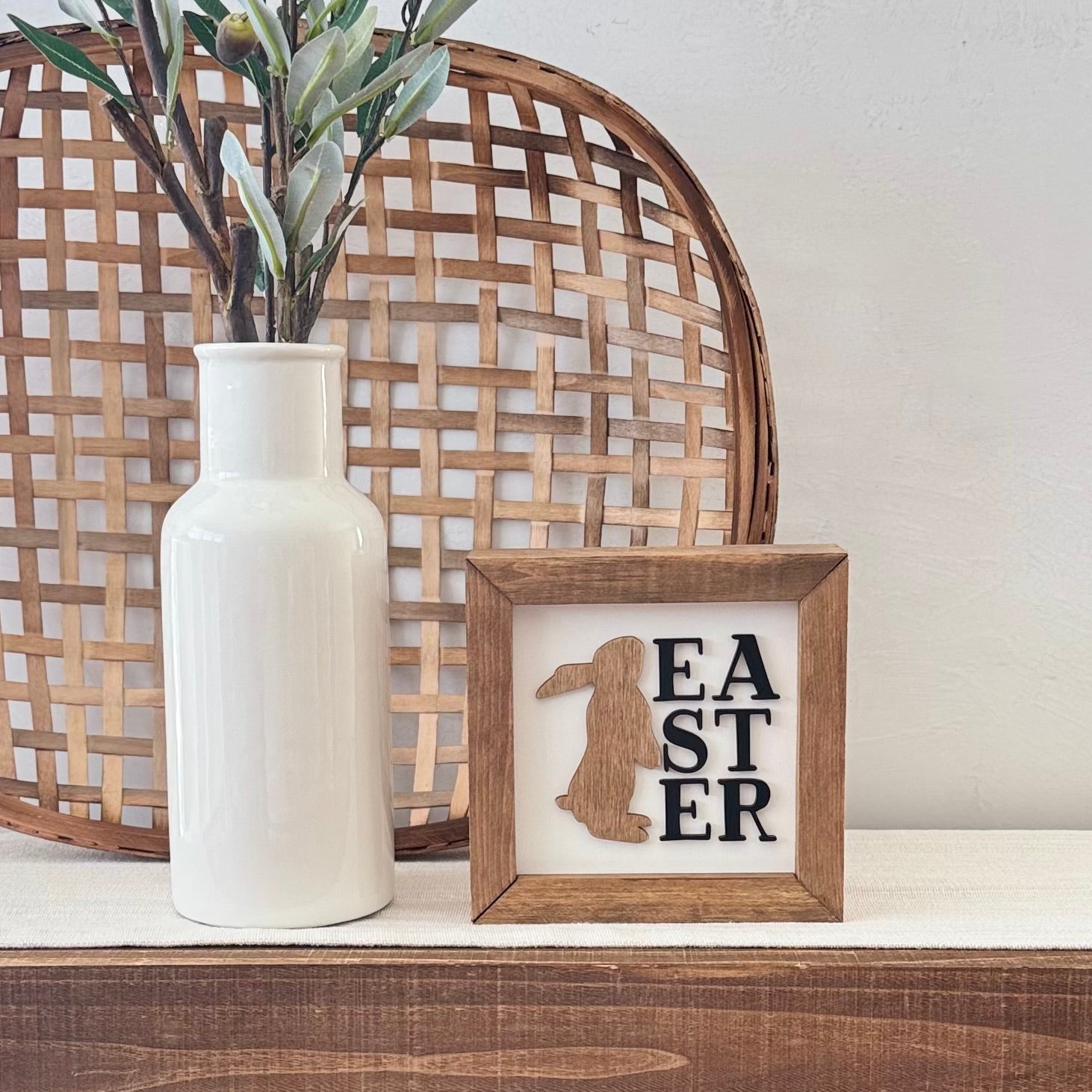 Wooden Framed Easter Sign