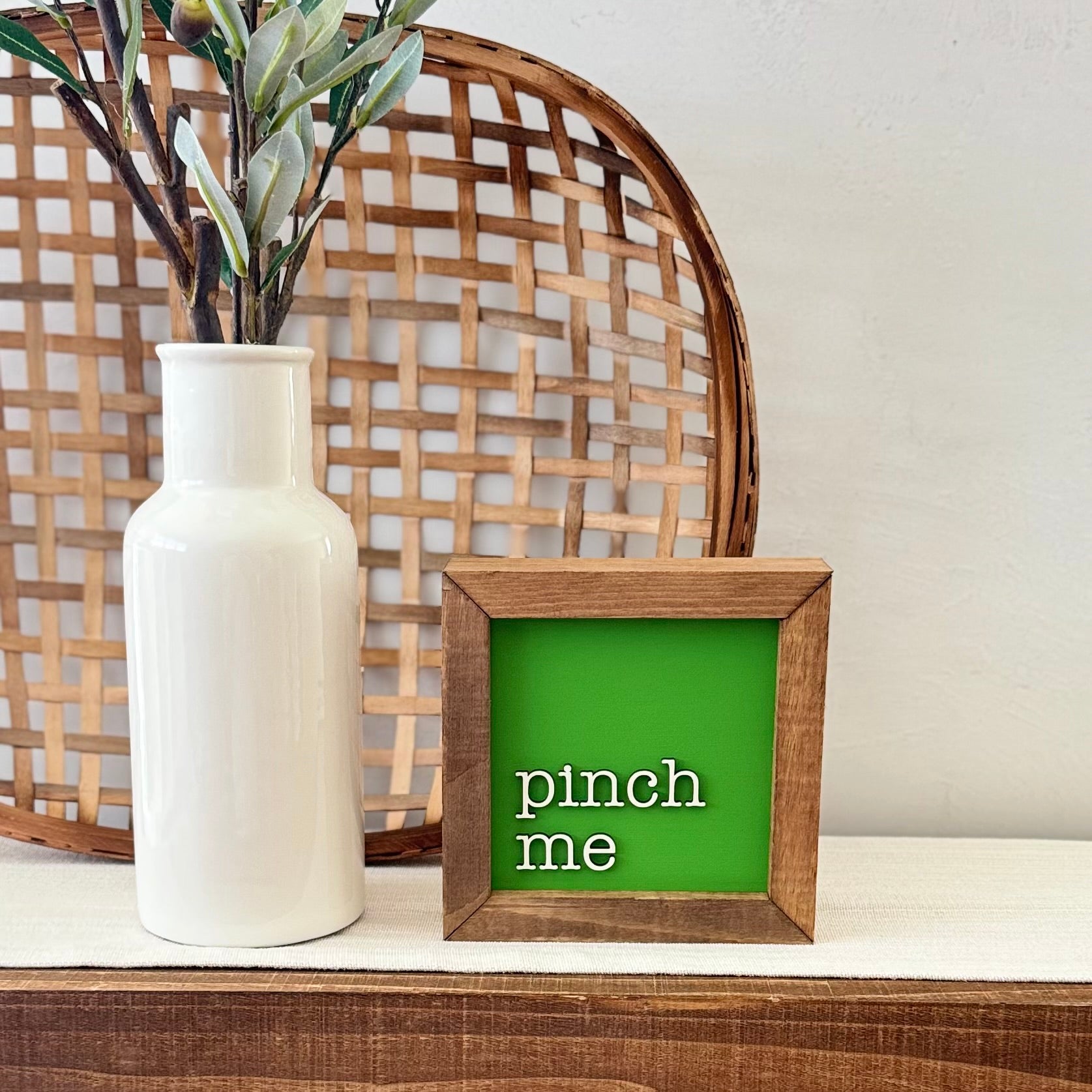Wooden Framed St. Patrick's Day Sign