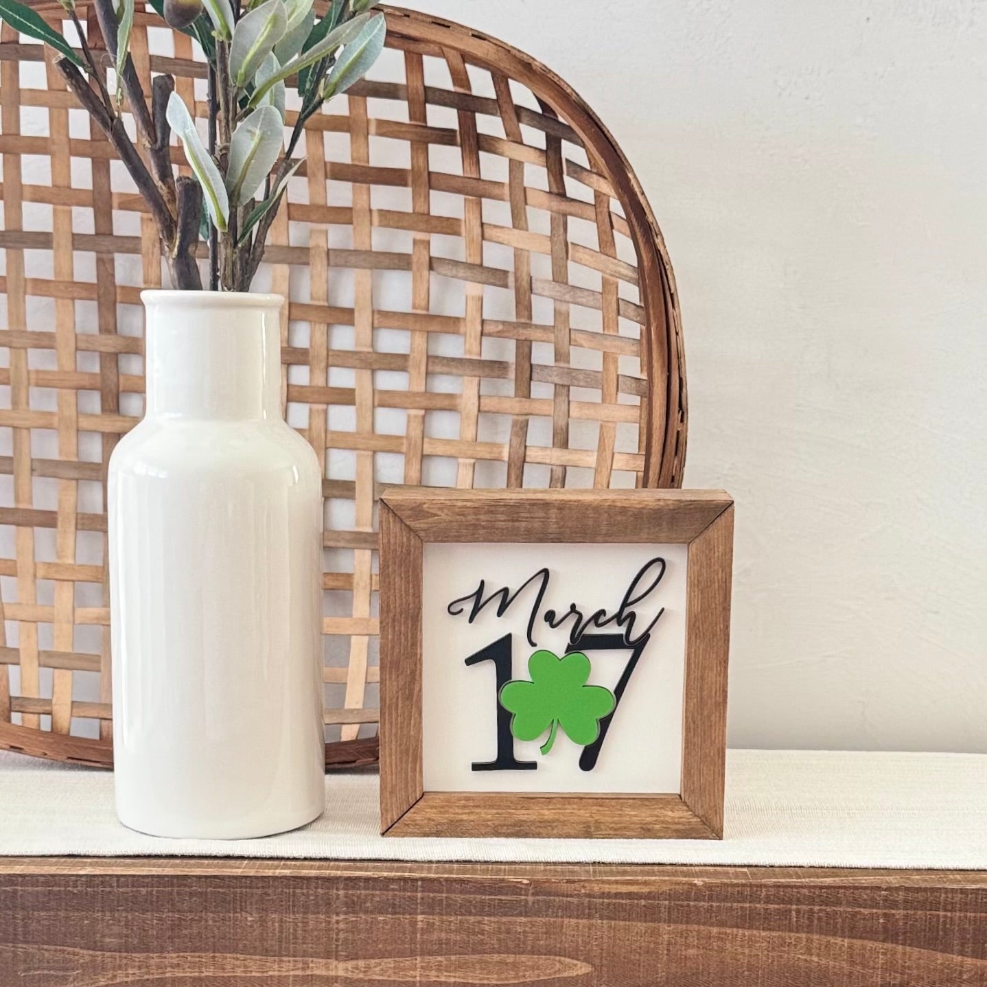 Wooden Framed St. Patrick's Day Sign