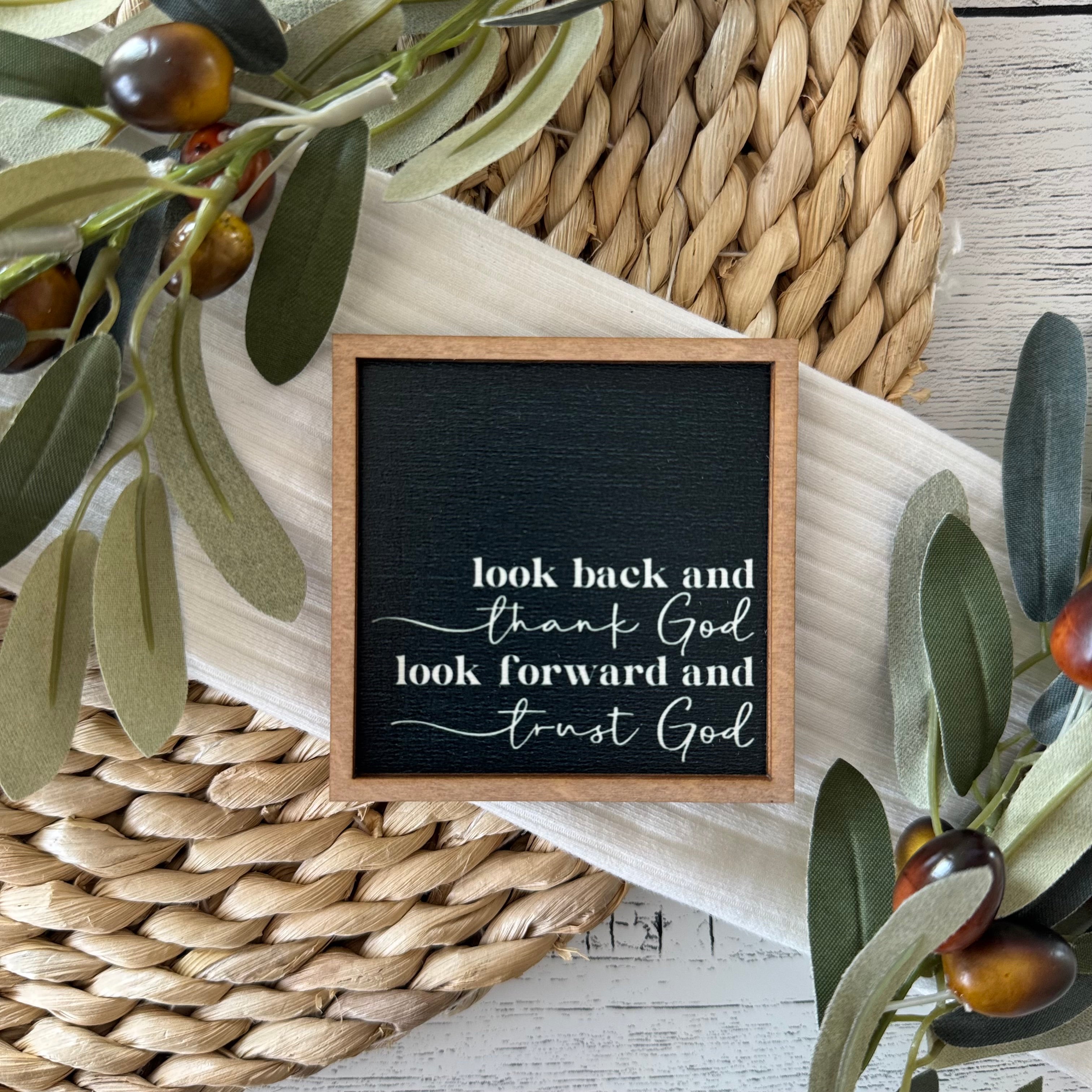 Mini Framed Religious Quote Sign