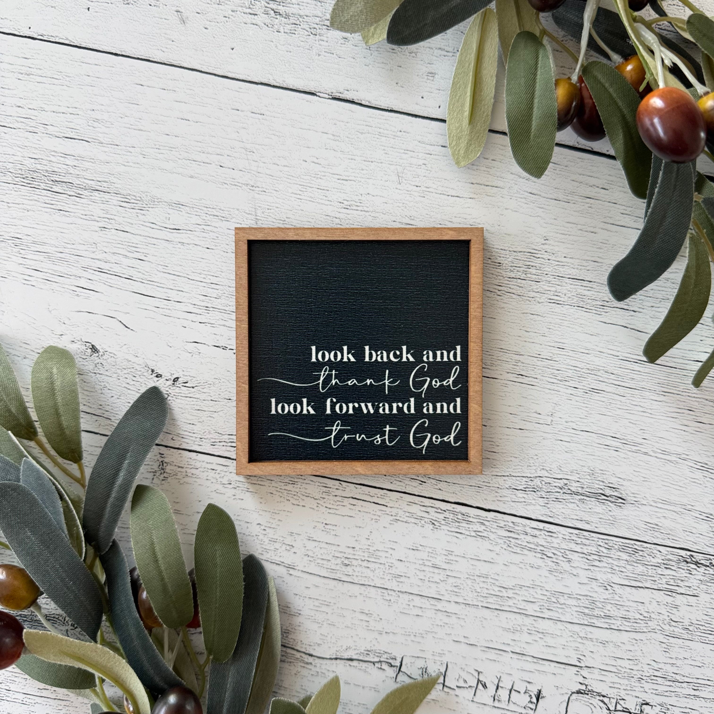 Mini Framed Religious Quote Sign