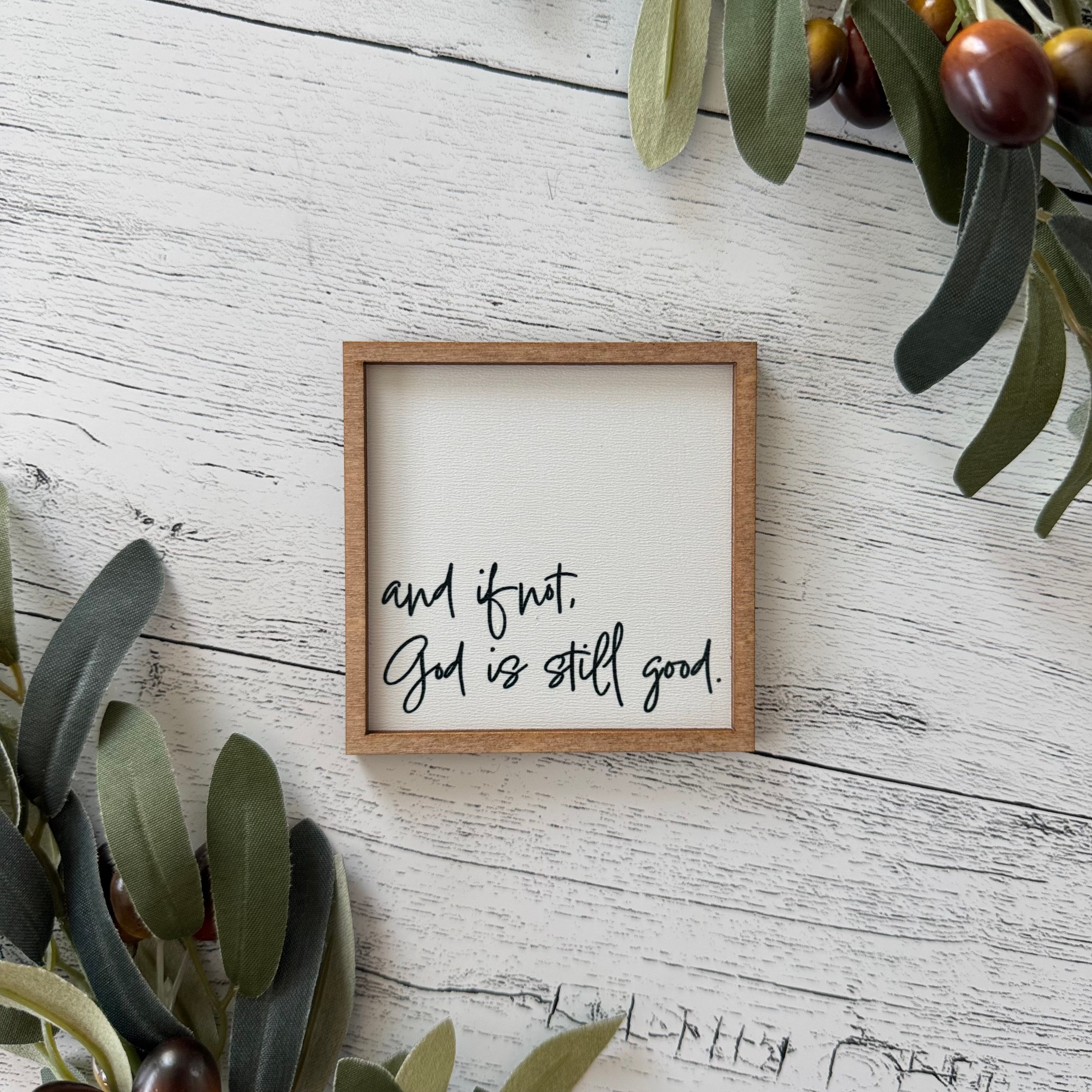 Mini Framed Religious Quote Sign