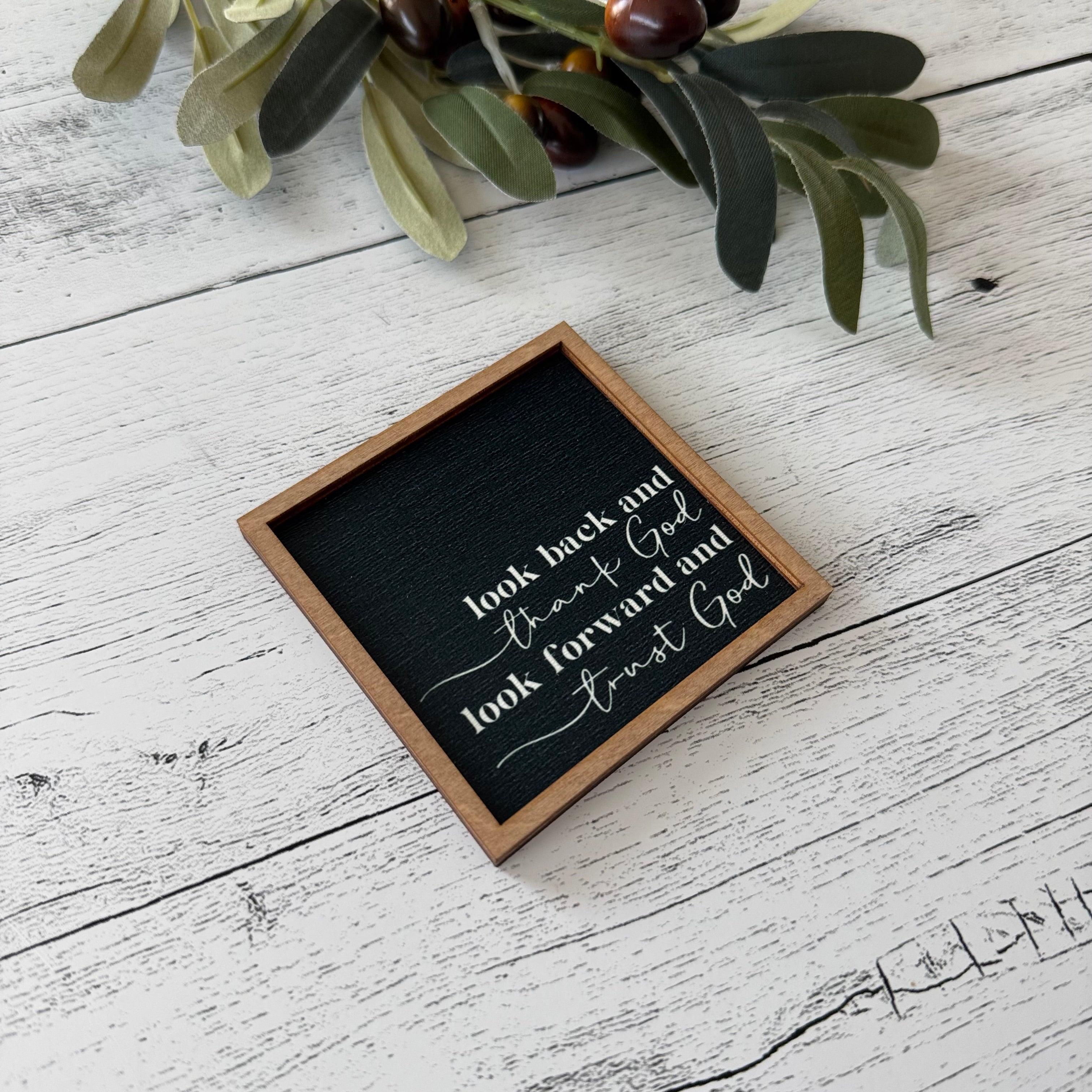 Mini Framed Religious Quote Sign
