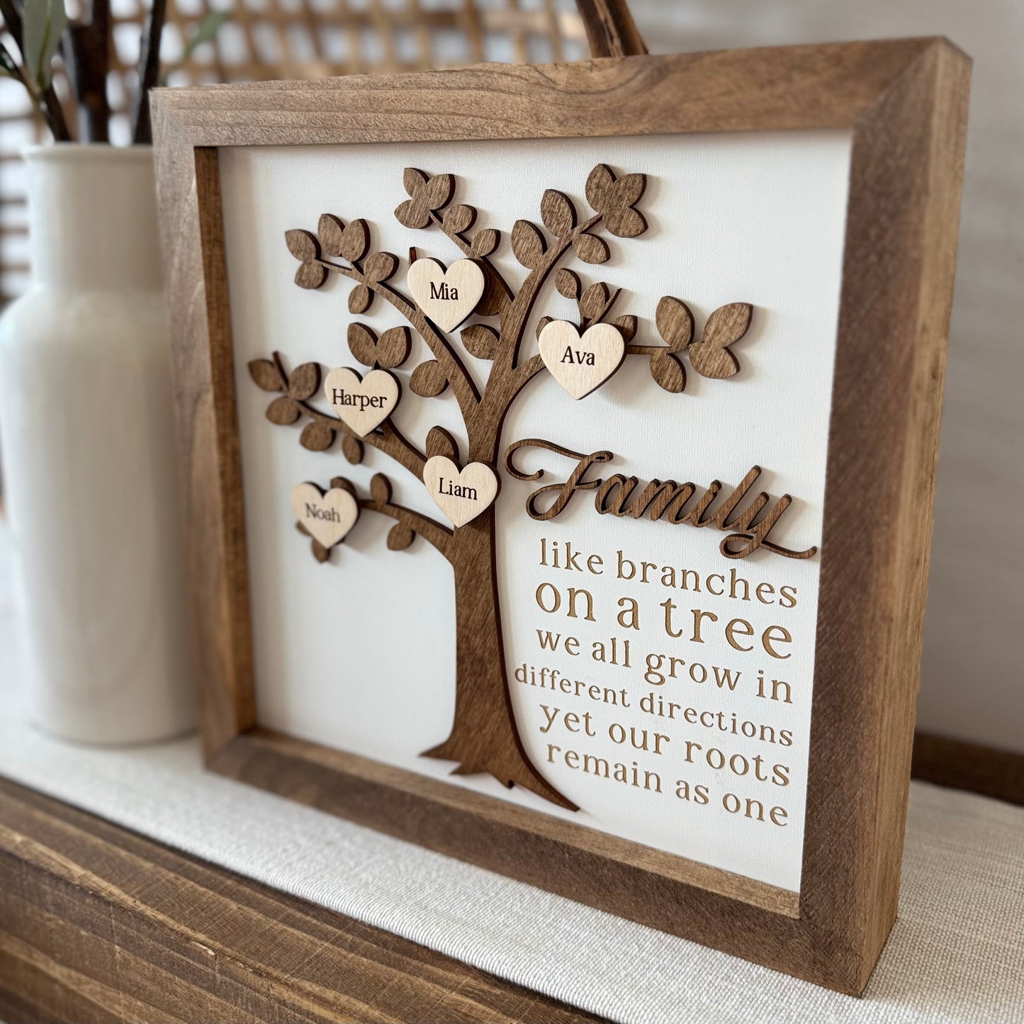 Add On Personalized Hearts for Family Tree Sign