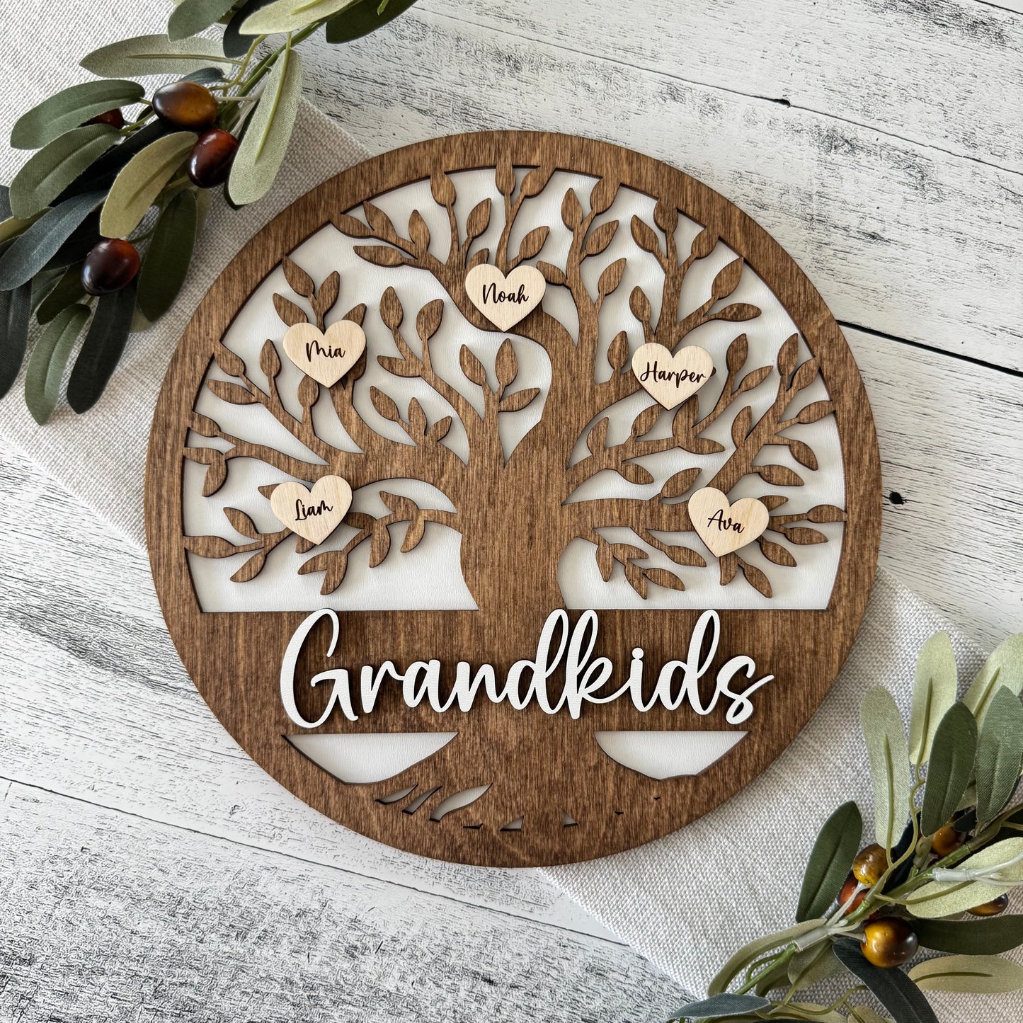 Add On Personalized Hearts for Family Tree Sign