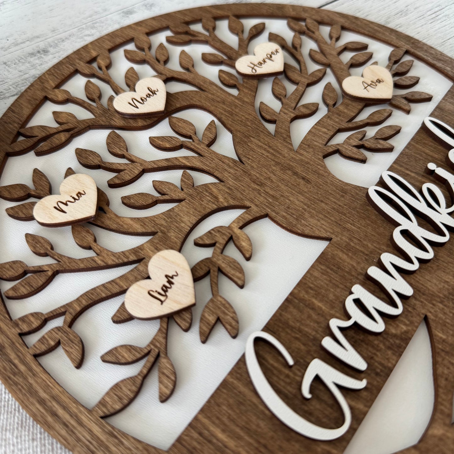 Add On Personalized Hearts for Family Tree Sign