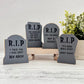 Chunky Wooden Funny Tombstone Shelf Sitters