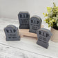 Chunky Wooden Funny Tombstone Shelf Sitters