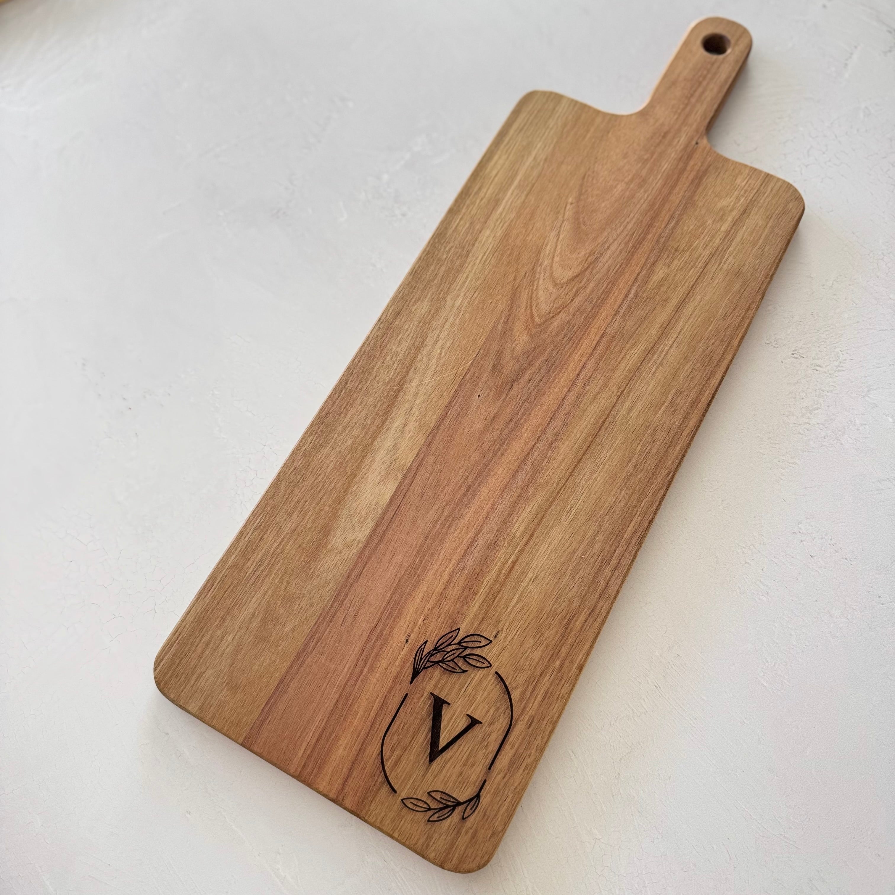 Personalized Monogram Acacia Cutting Board
