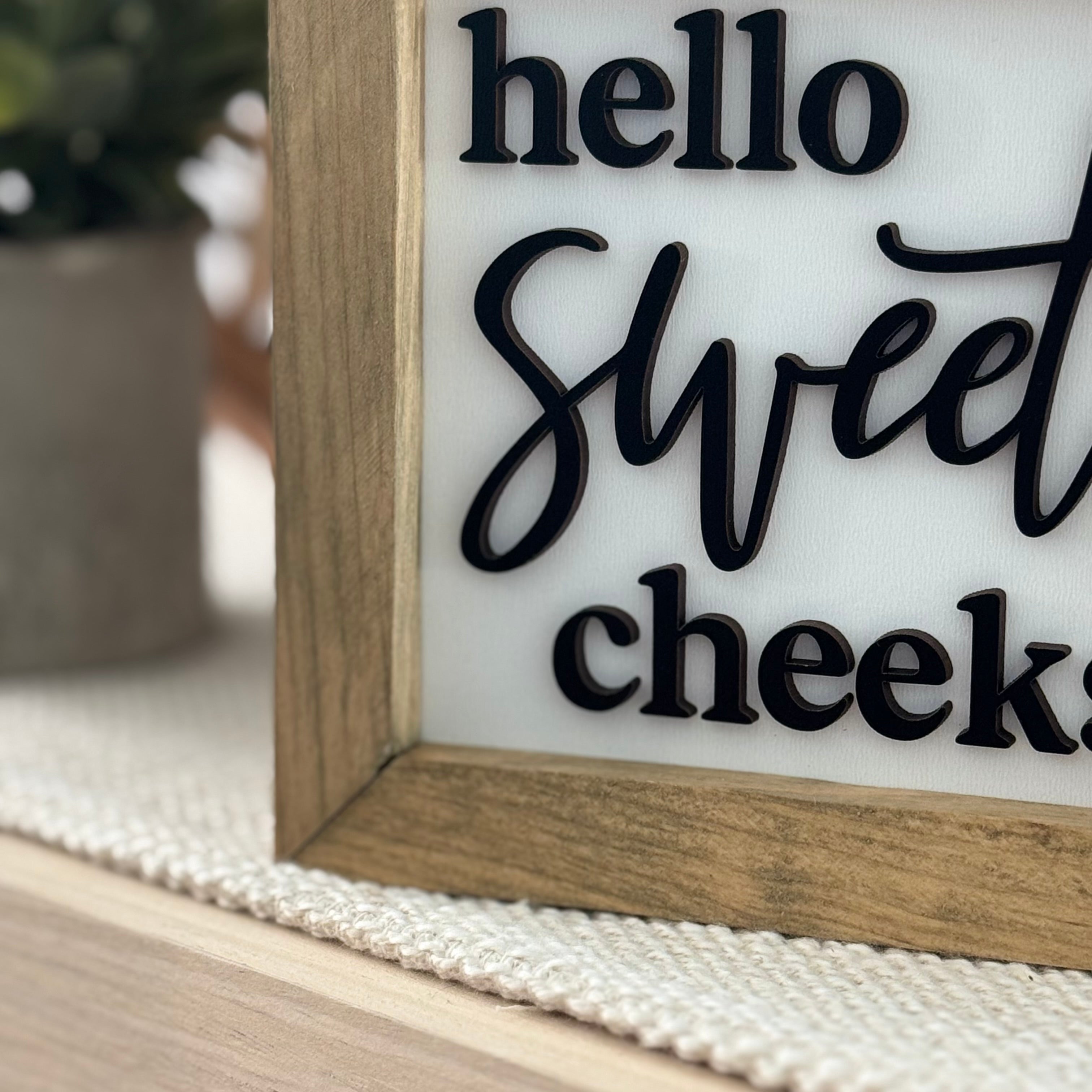 Mini Framed Bathroom Sign