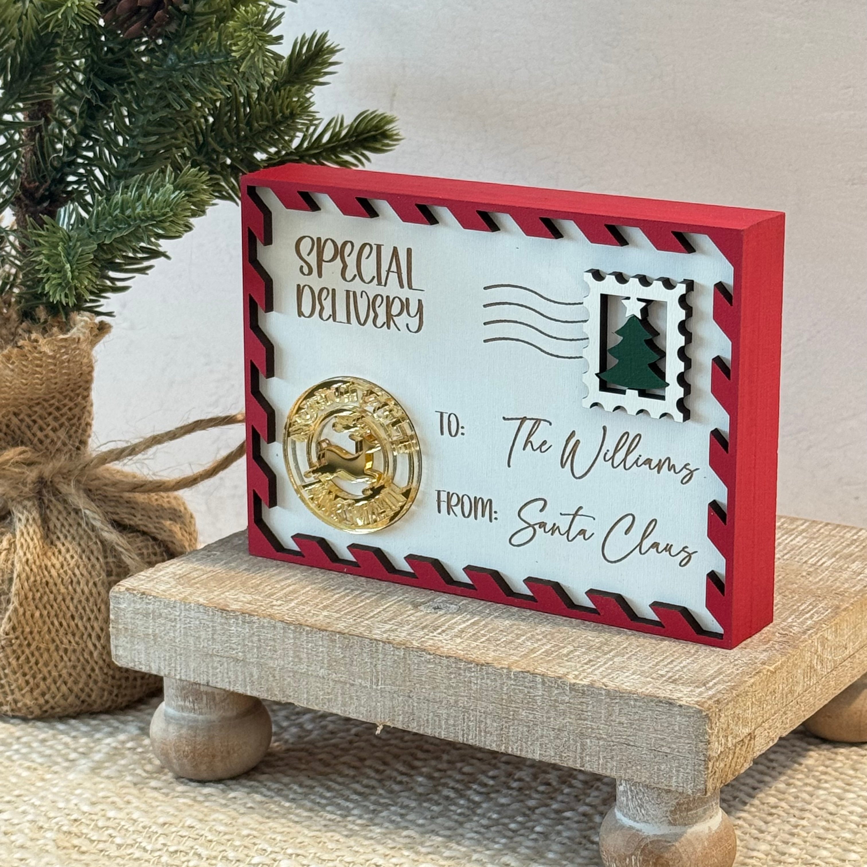 Personalized Santa Letter Shelf Sitter