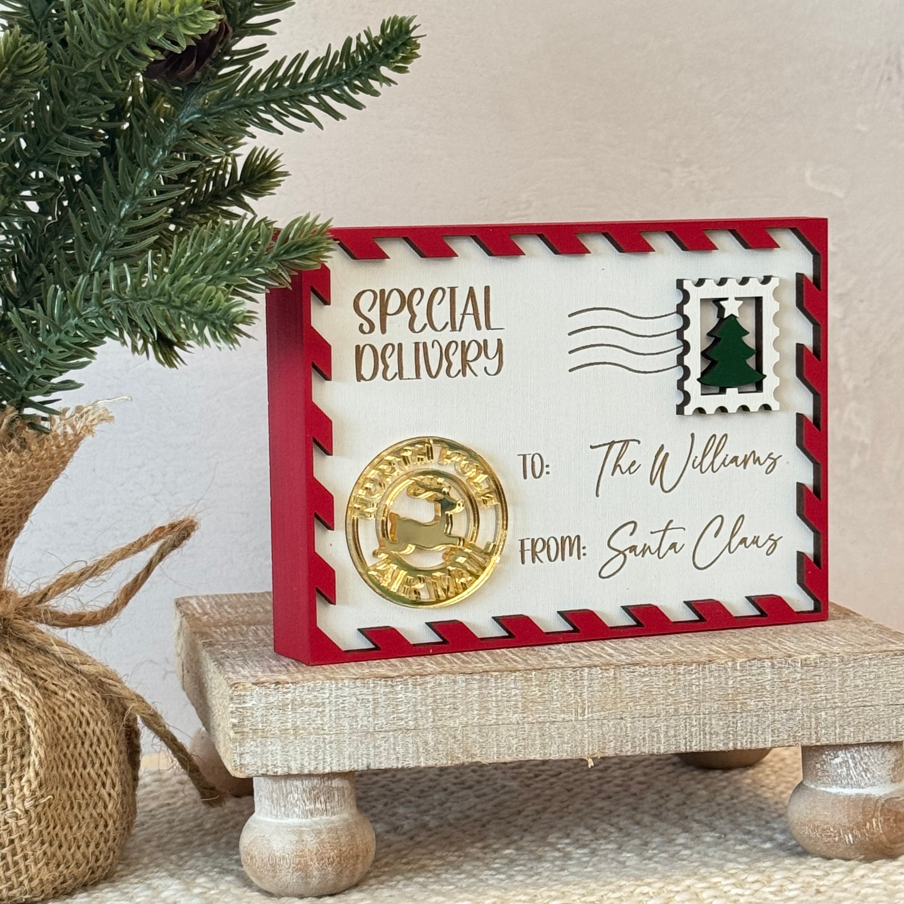 Personalized Santa Letter Shelf Sitter
