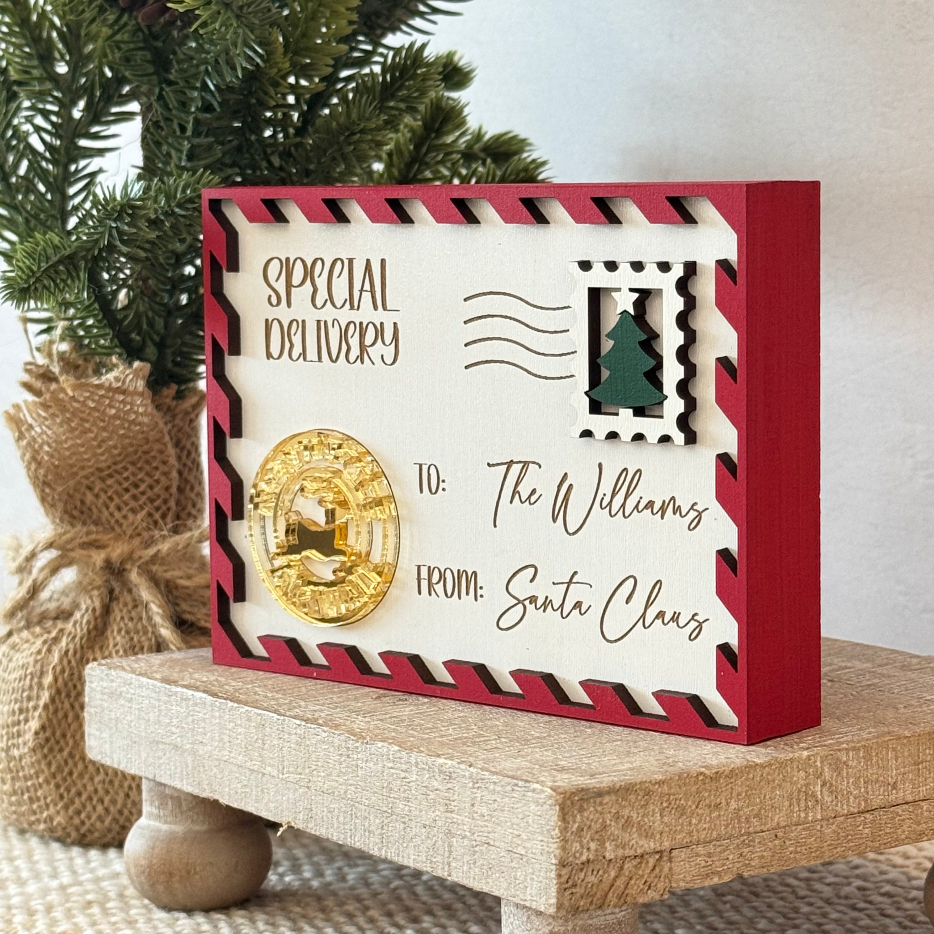 Personalized Santa Letter Shelf Sitter