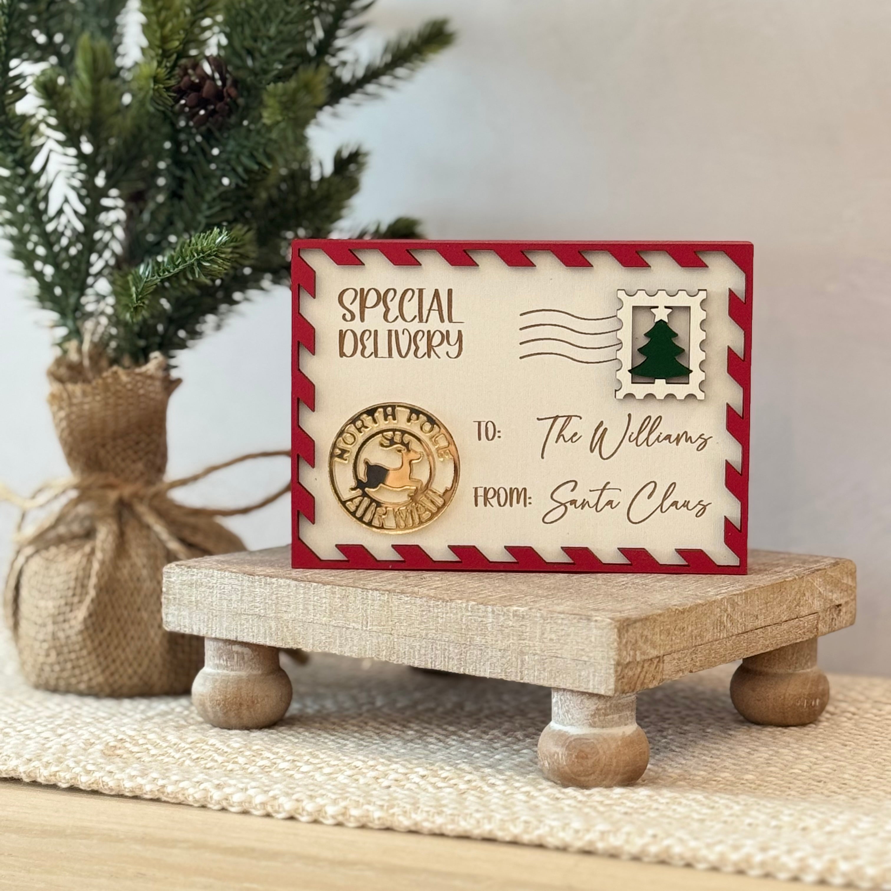 Personalized Santa Letter Shelf Sitter