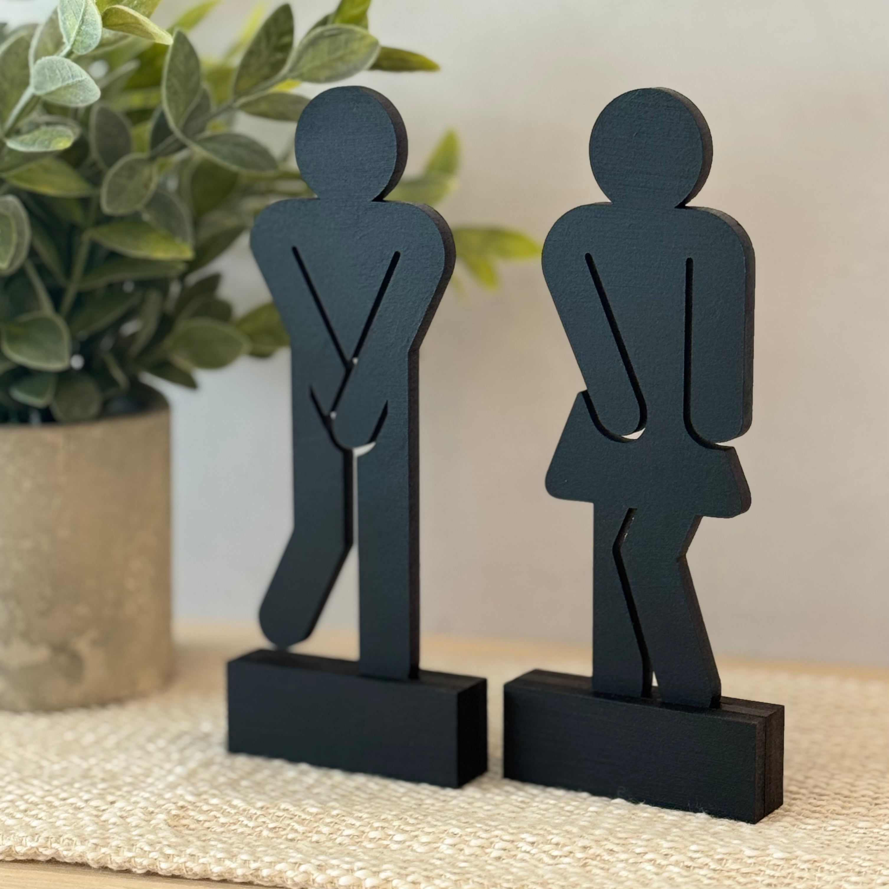 Bathroom People Shelf Sitter Set