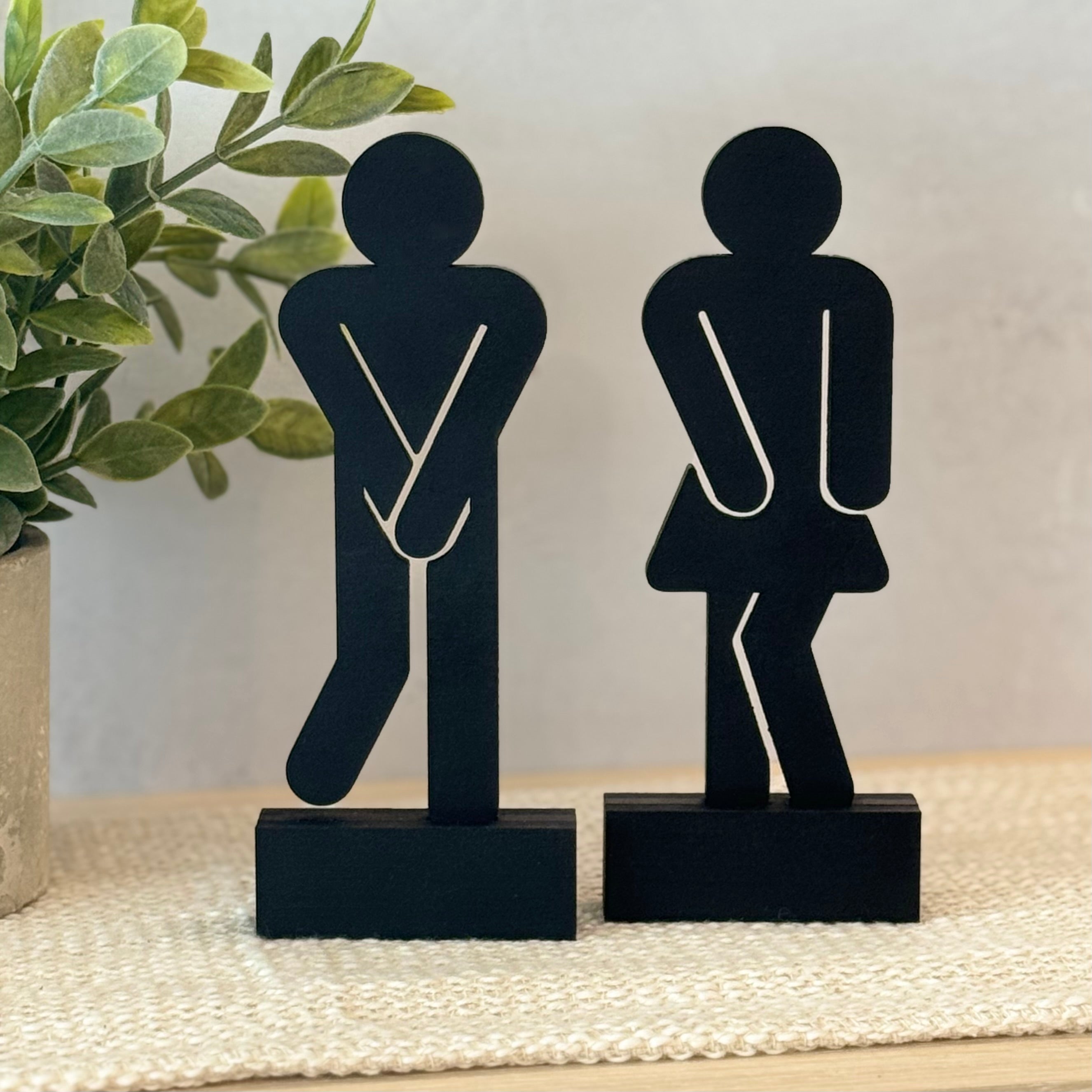 Bathroom People Shelf Sitter Set