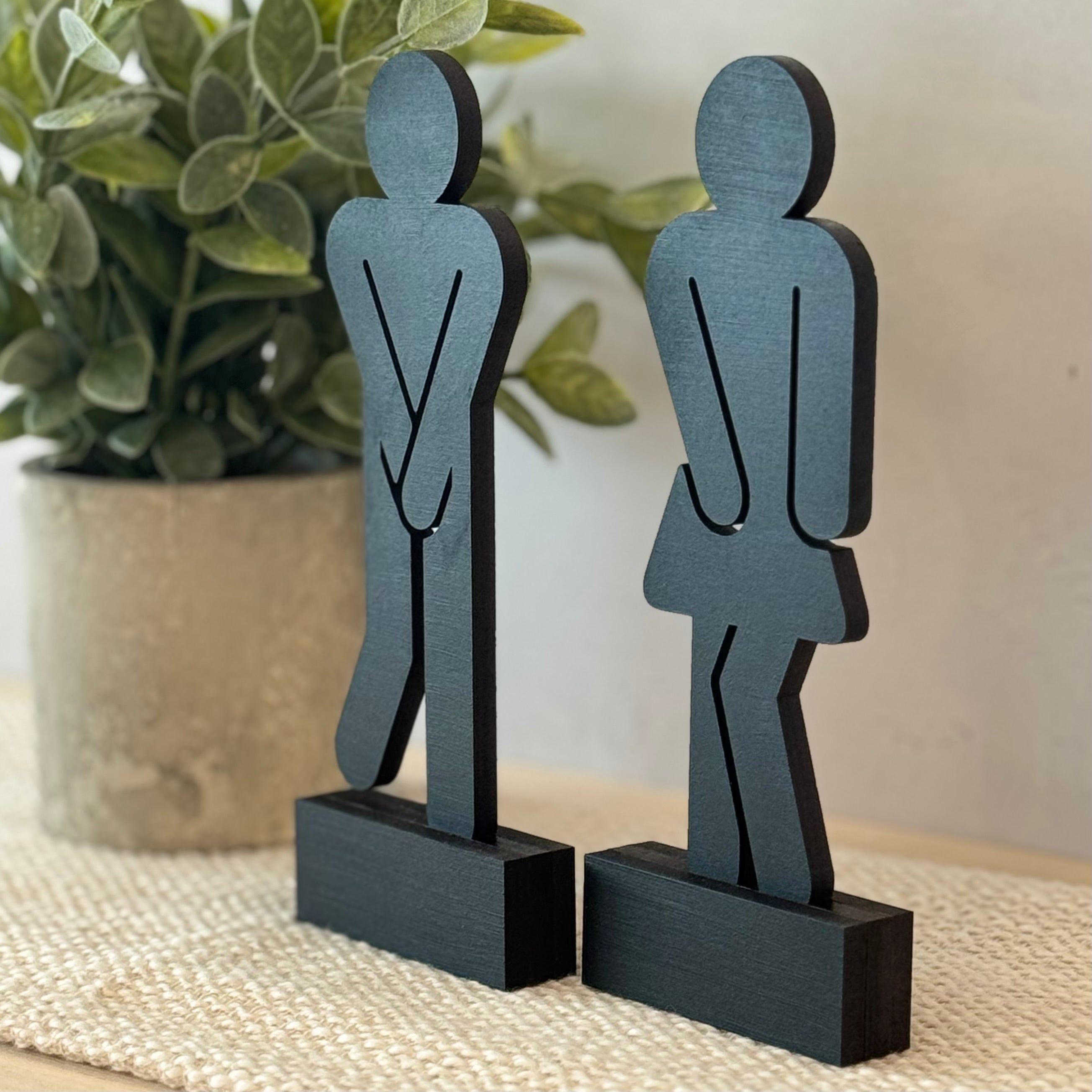 Bathroom People Shelf Sitter Set