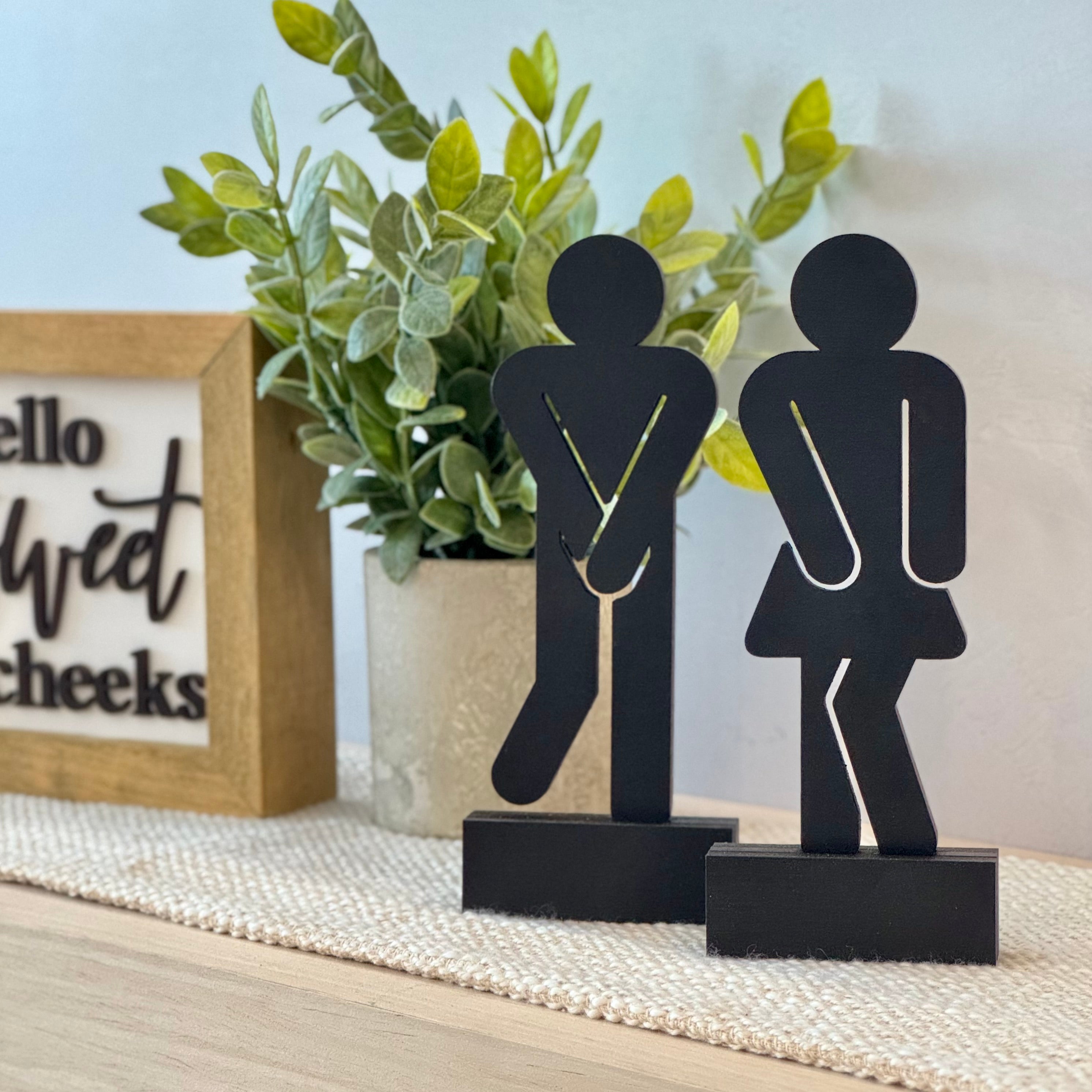 Bathroom People Shelf Sitter Set