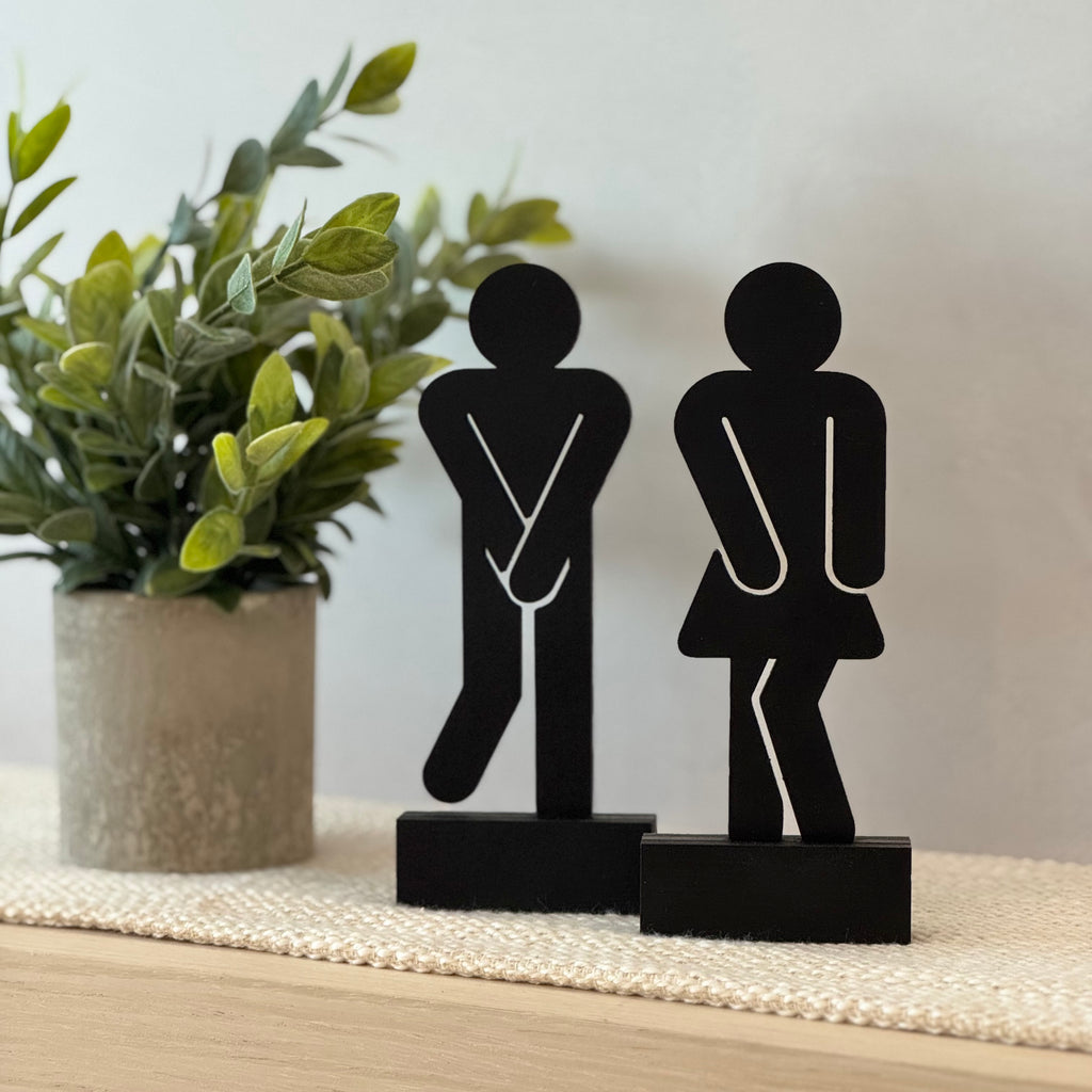 Bathroom People Shelf Sitter Set
