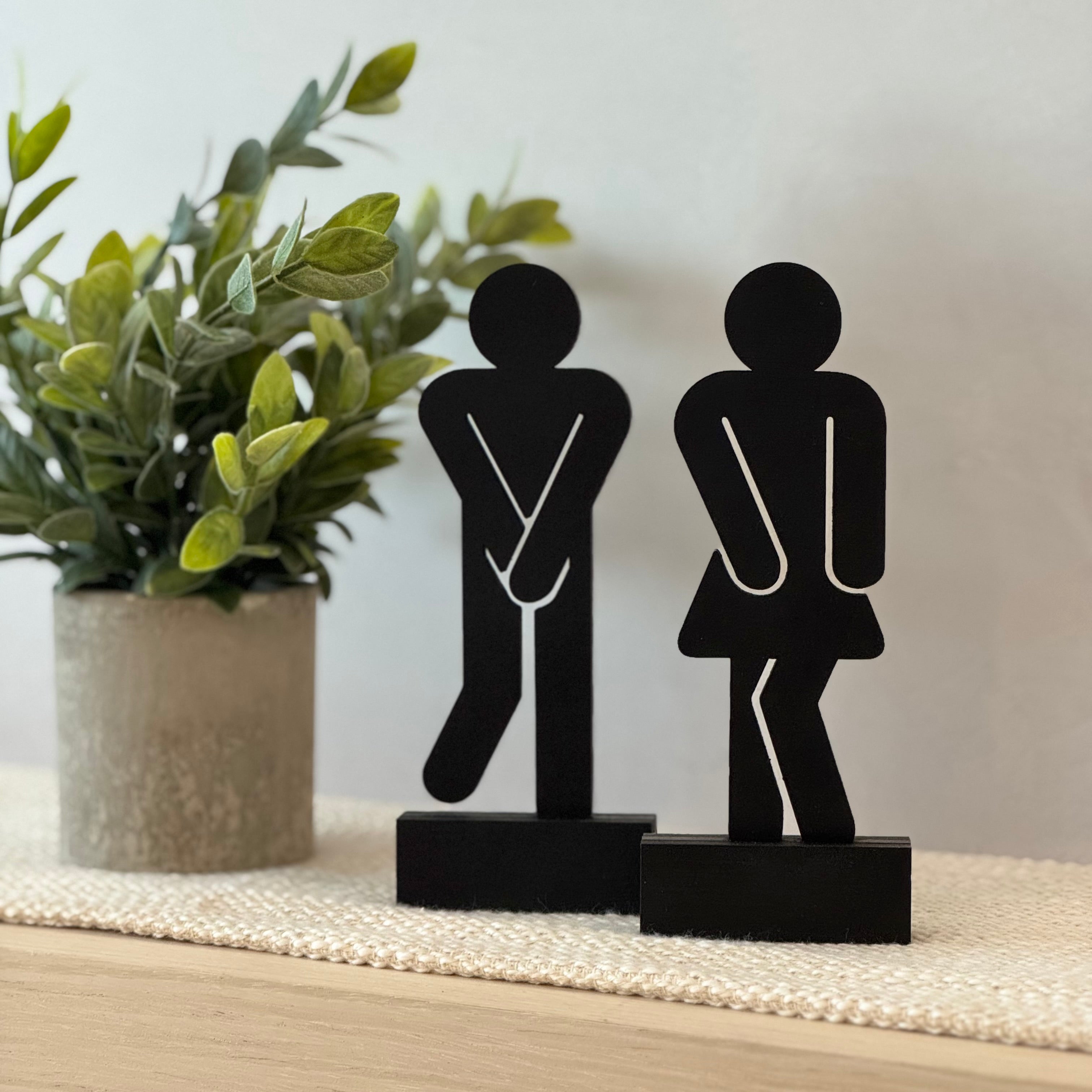 Bathroom People Shelf Sitter Set