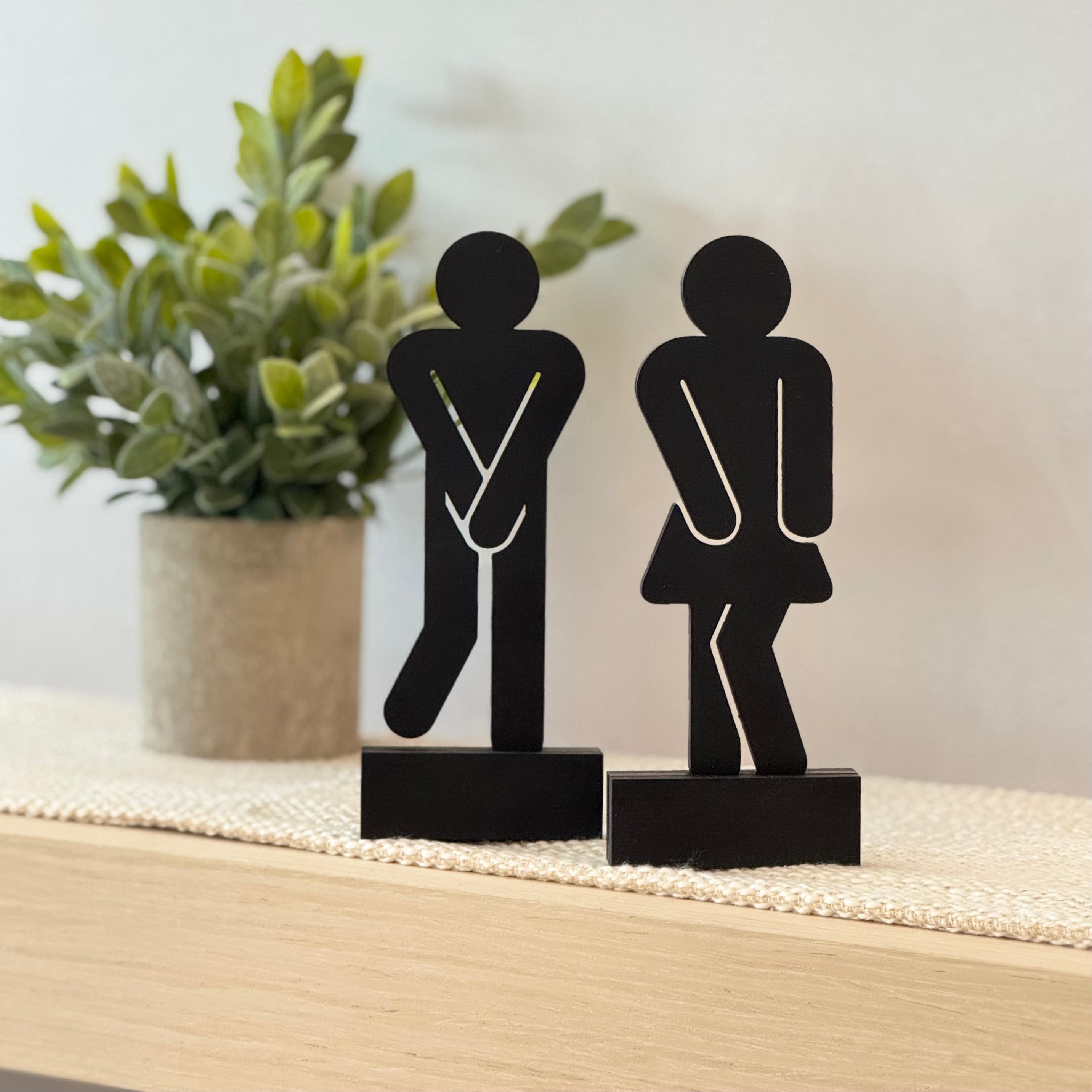 Bathroom People Shelf Sitter Set