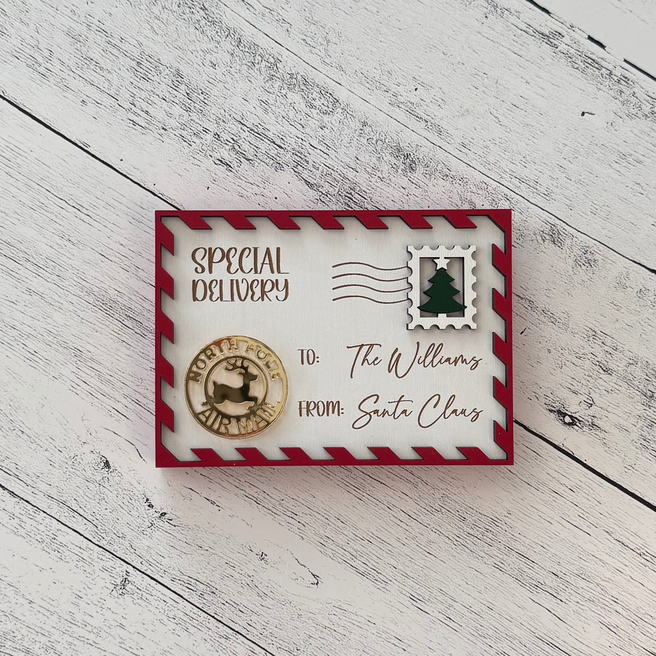 Personalized Santa Letter Shelf Sitter