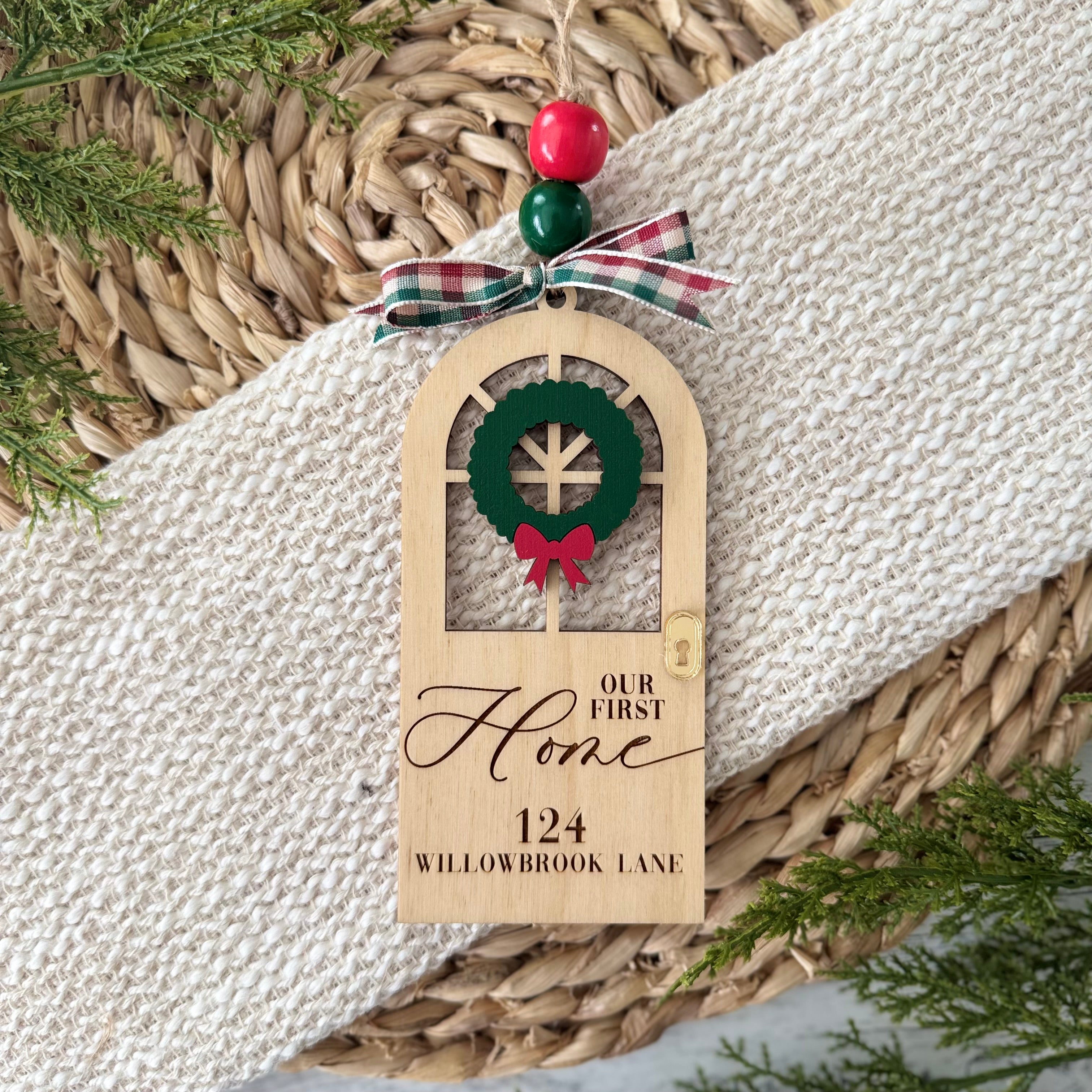 Personalized First Home Ornament
