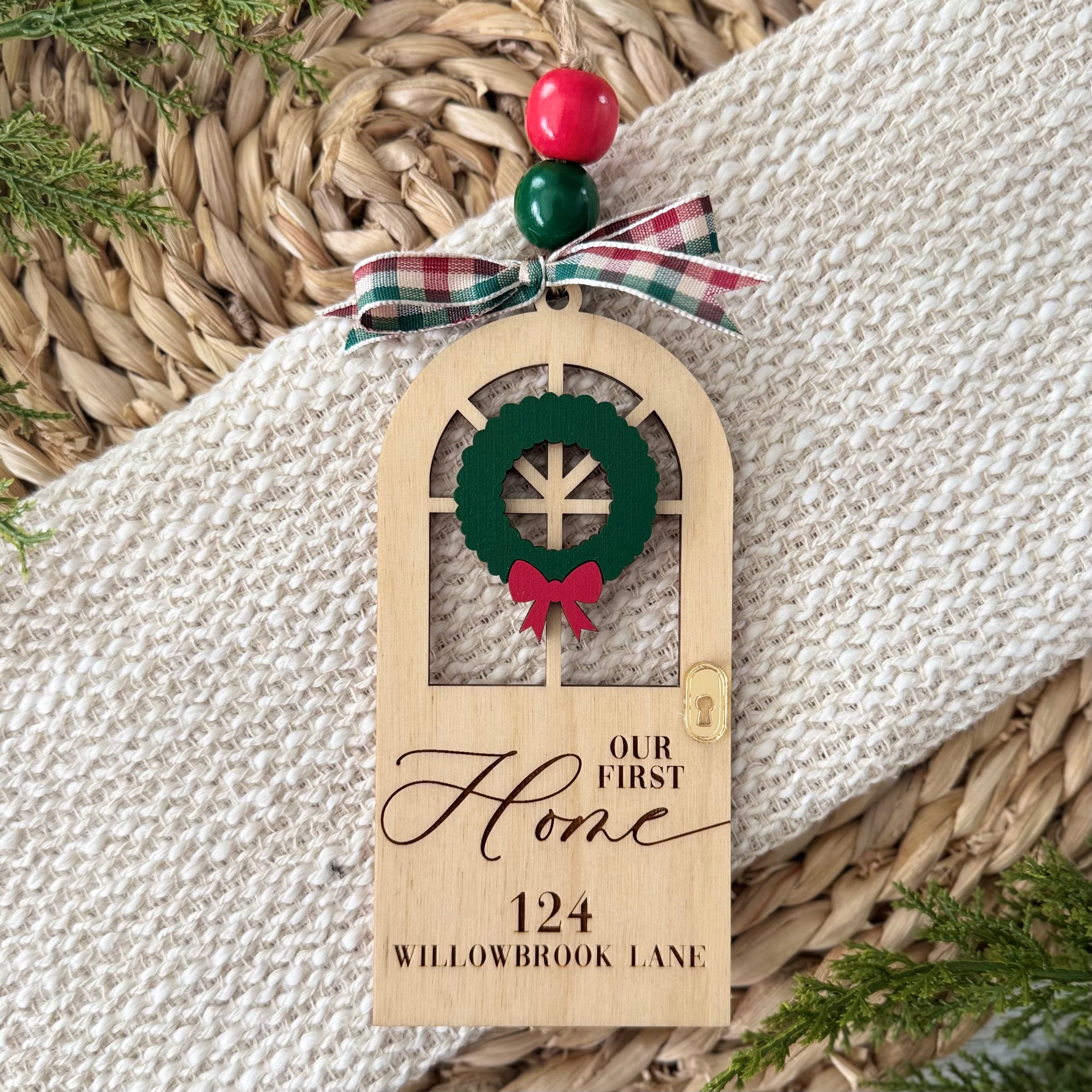 Personalized First Home Ornament