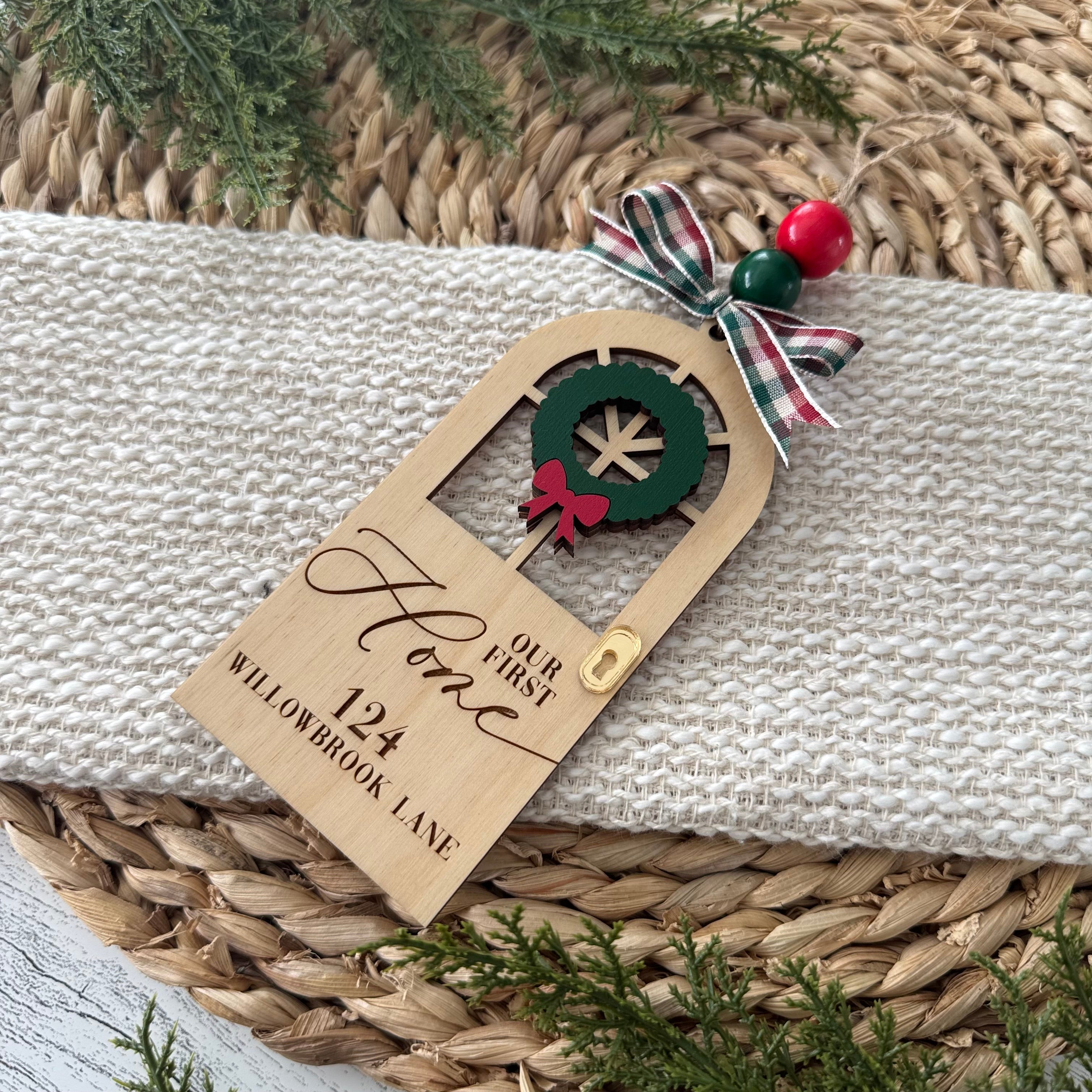 Personalized First Home Ornament