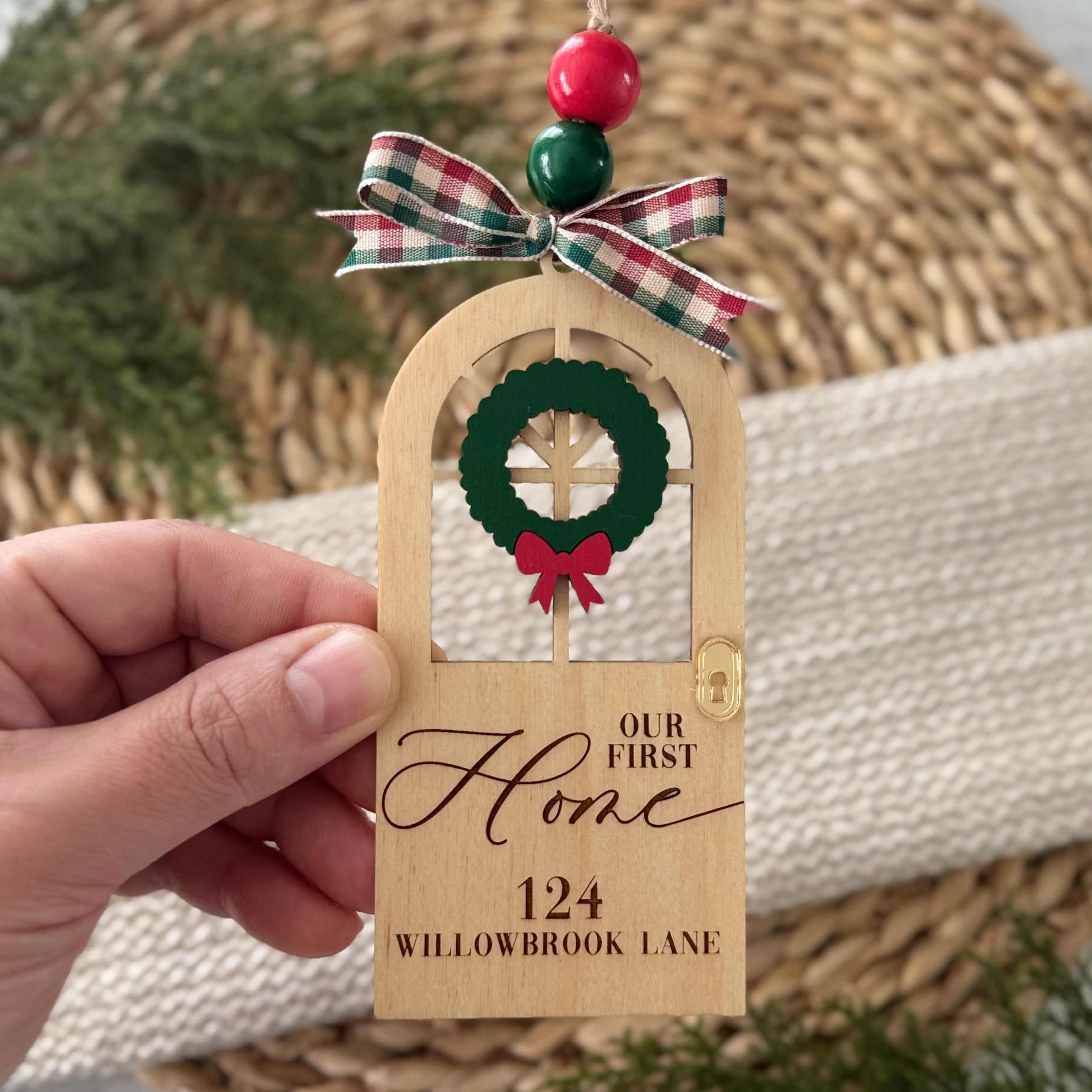 Personalized First Home Ornament