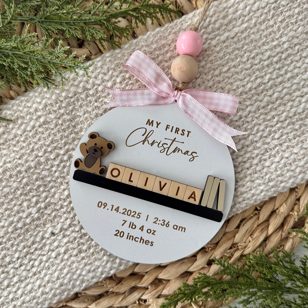 Personalized Baby’s First Christmas Ornament