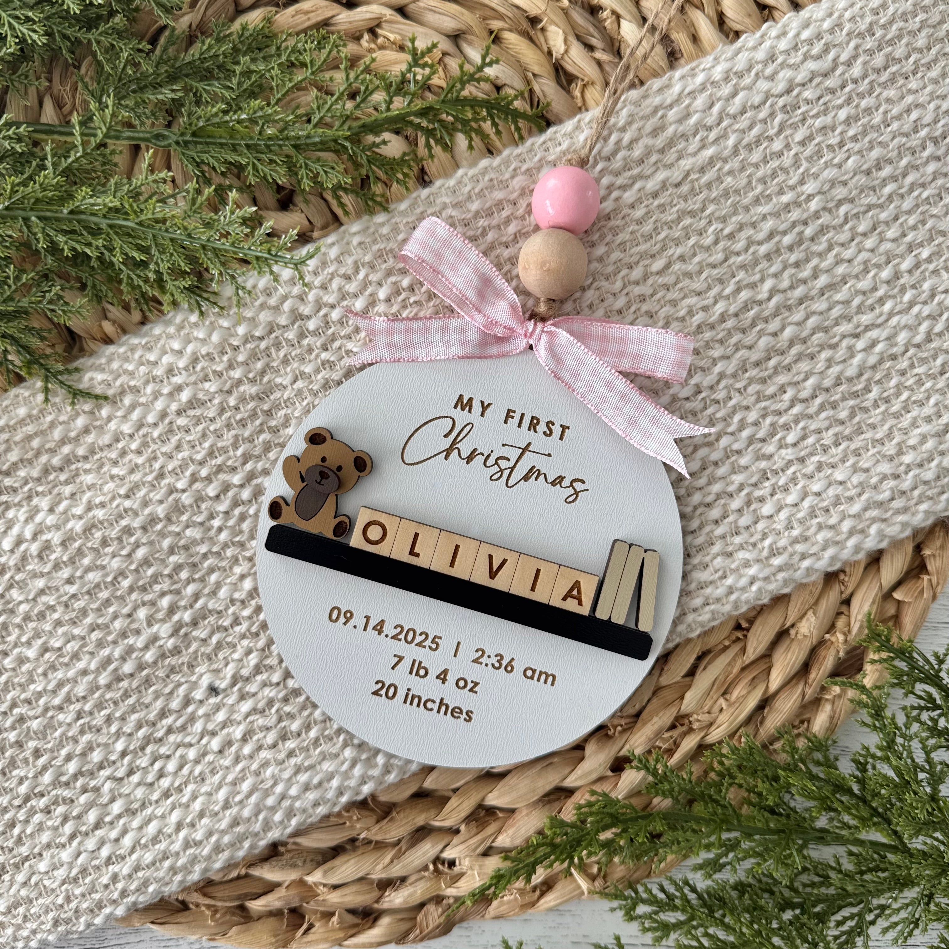 Personalized Baby’s First Christmas Ornament