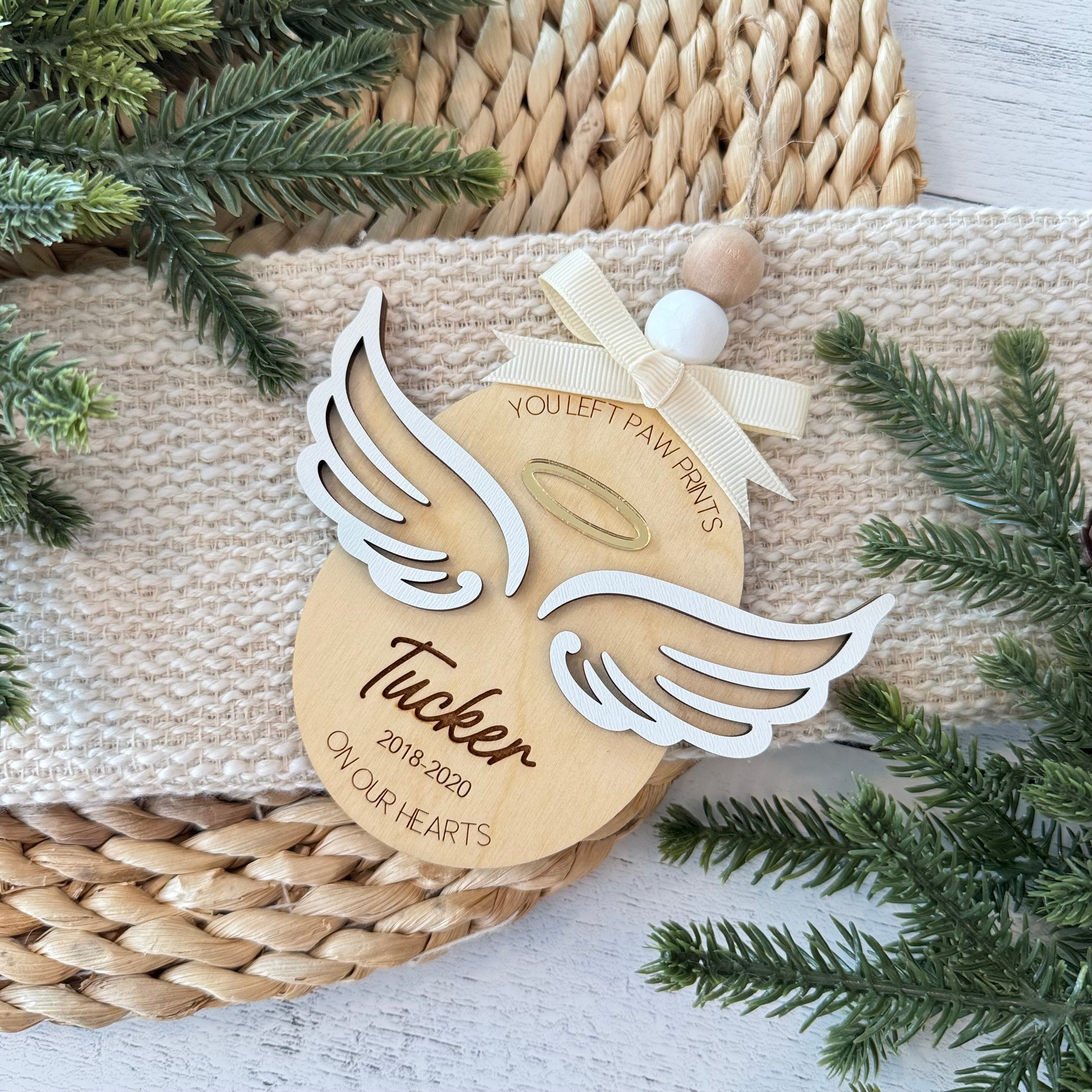 Personalized Pet Memorial Angel Ornament