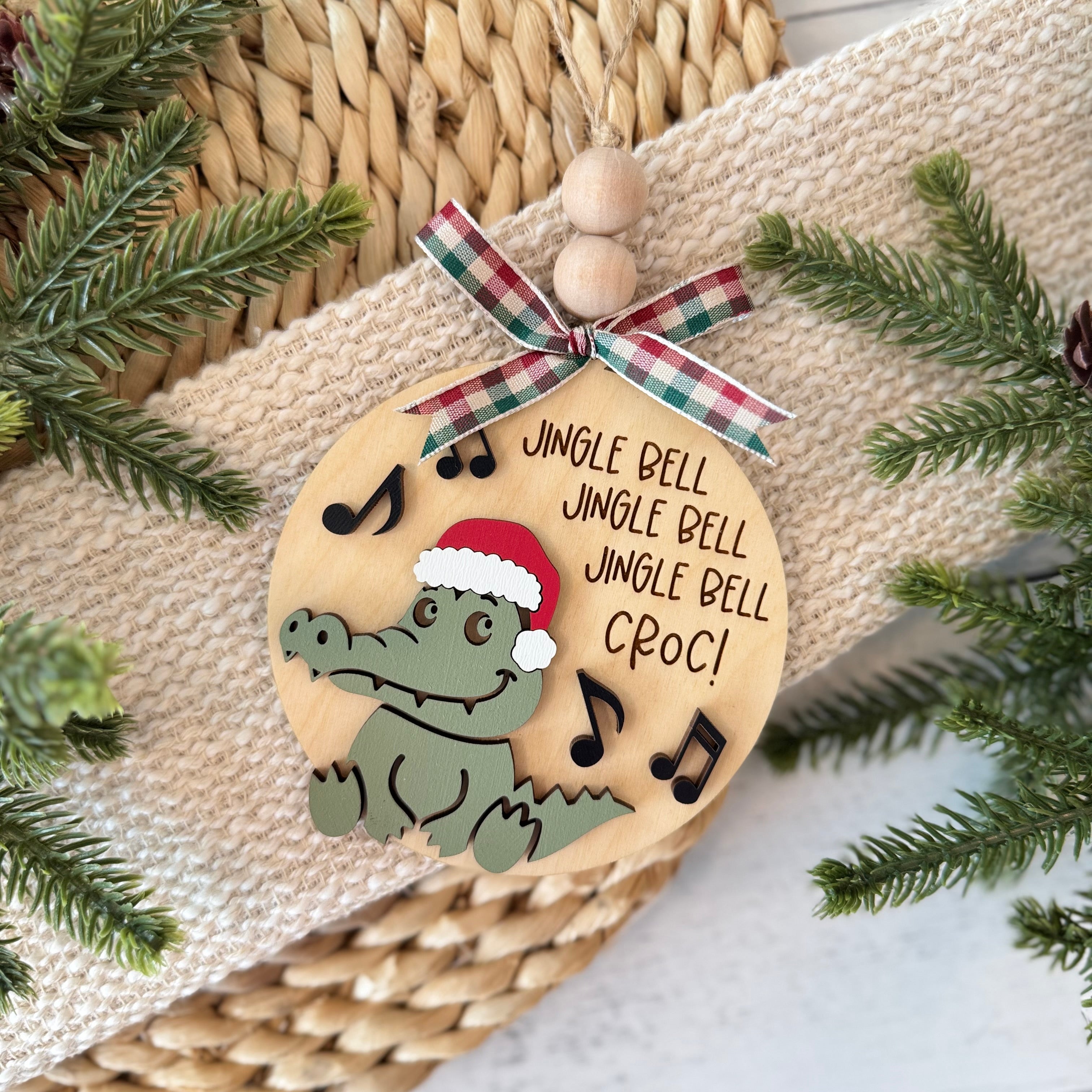 Jingle Bell Croc Christmas Ornament