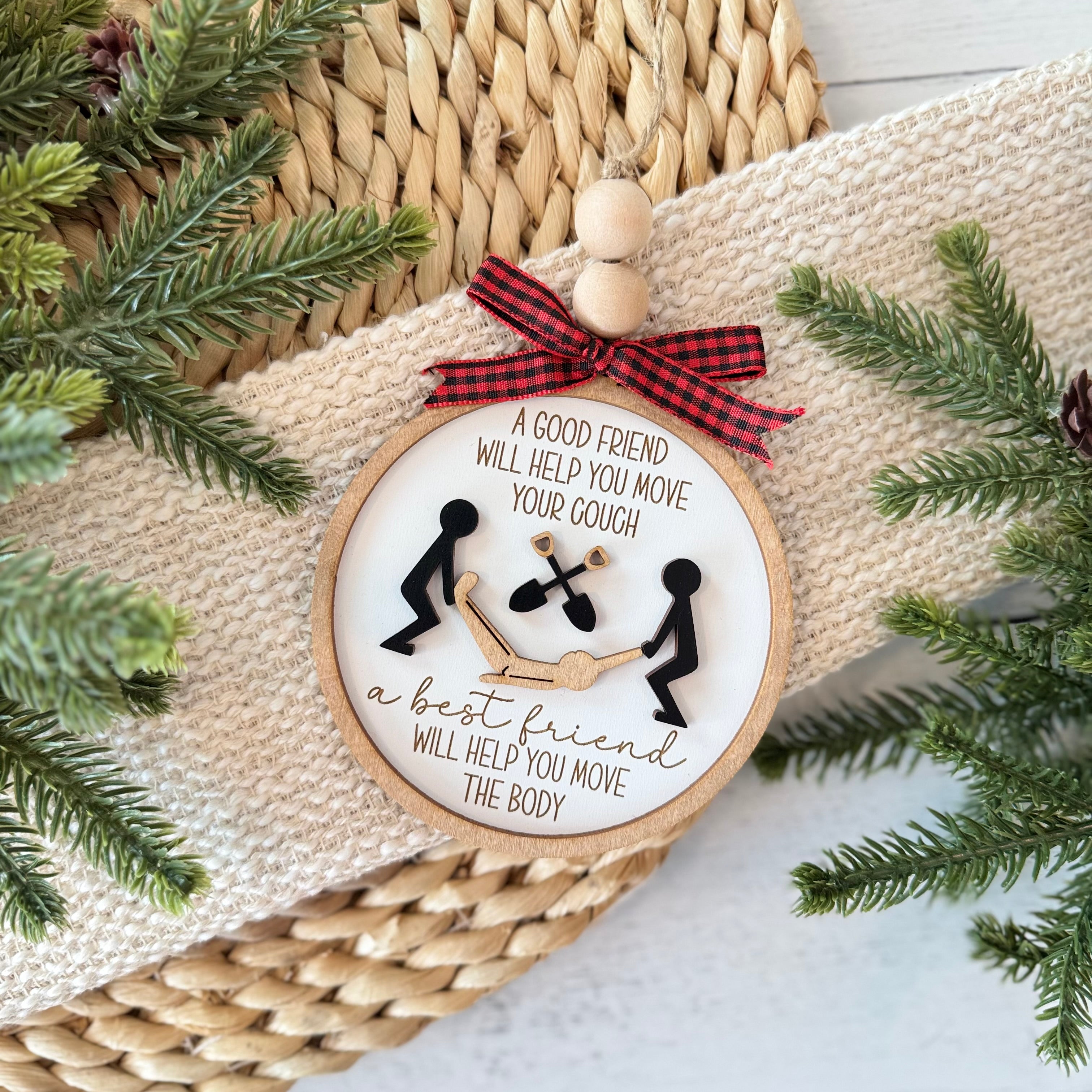 Move the Body Best Friend Christmas Ornament
